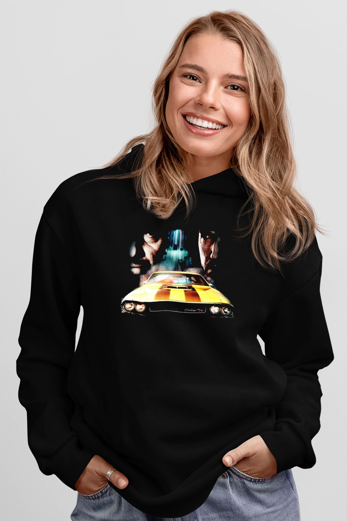 Driver Siyah Unisex Hoodie