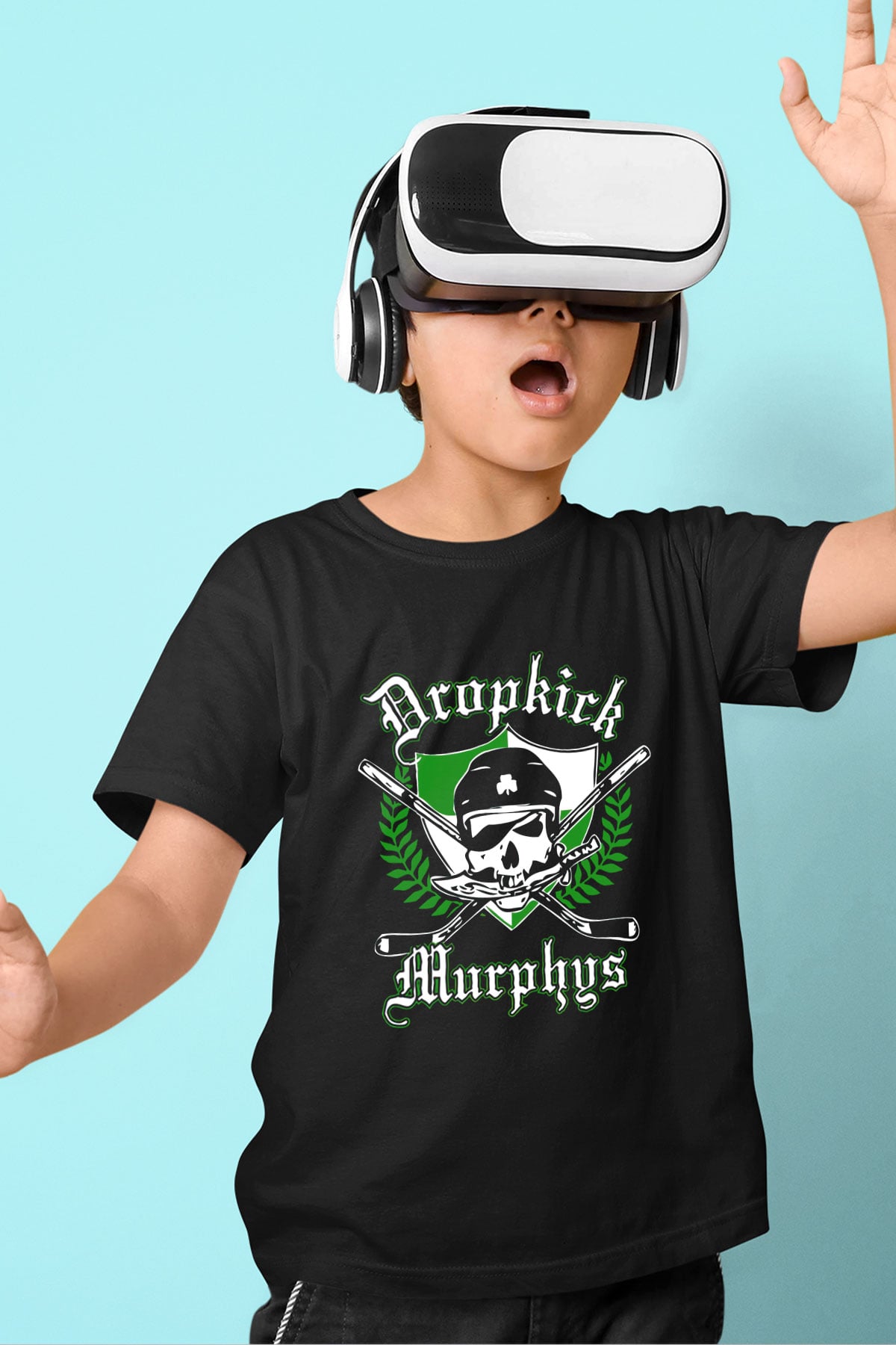 Dropkick Murphys Baskılı Siyah Unisex Çocuk Tişört