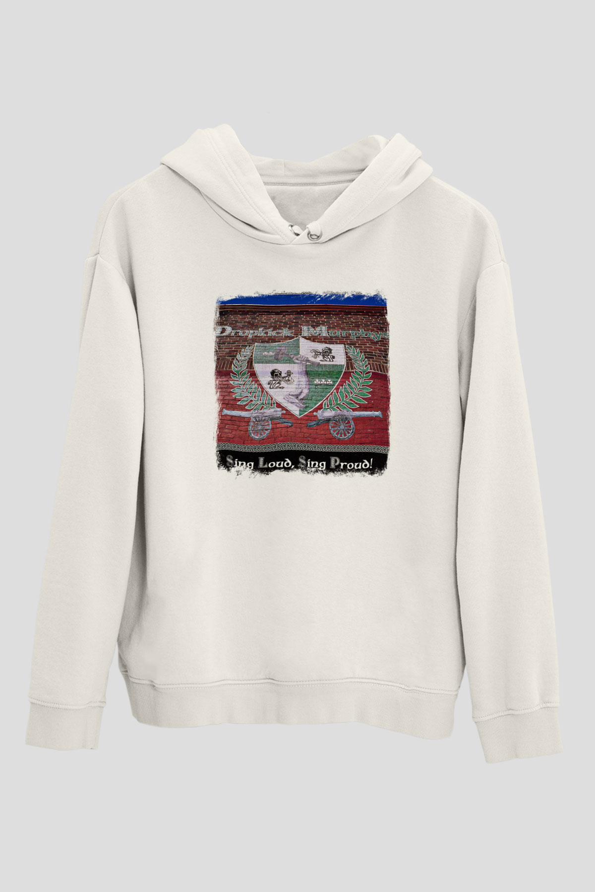 Dropkick Murphys Baskılı Unisex Beyaz Hoodie