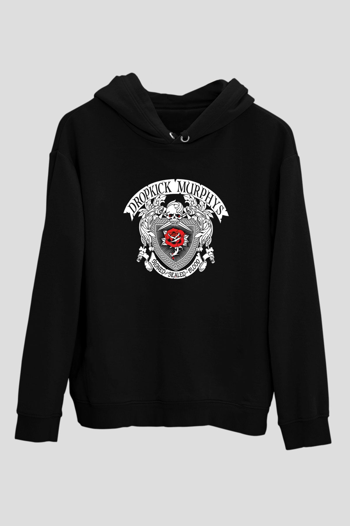 Dropkick Murphys Baskılı Unisex Siyah Hoodie