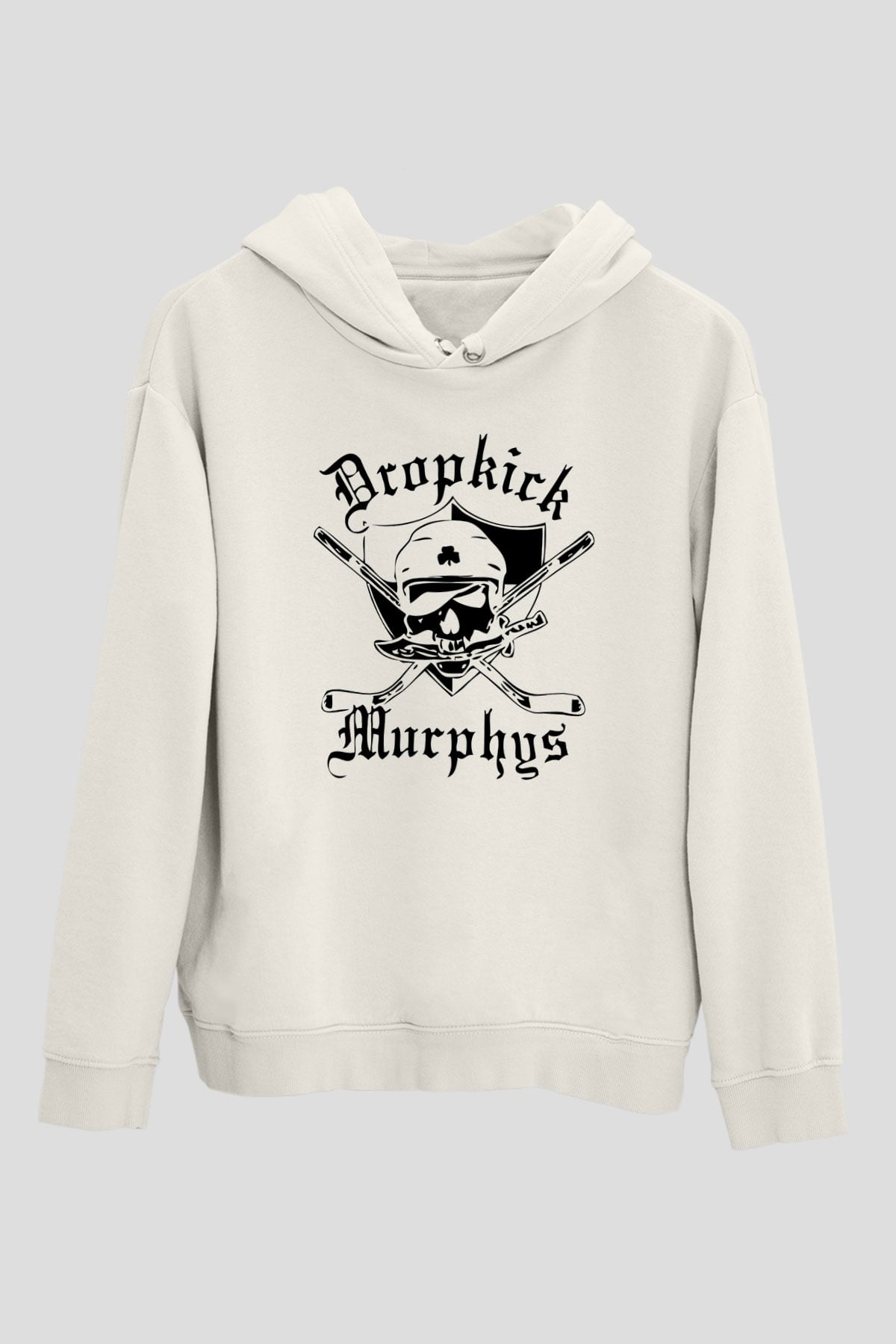 Dropkick Murphys Beyaz Unisex Kapşonlu Sweatshirt