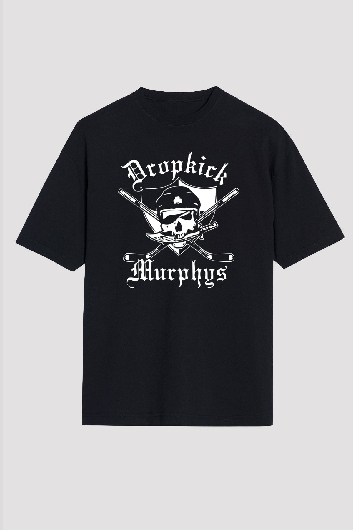 Dropkick Murphys Siyah Unisex Oversize Tişört T-Shirt