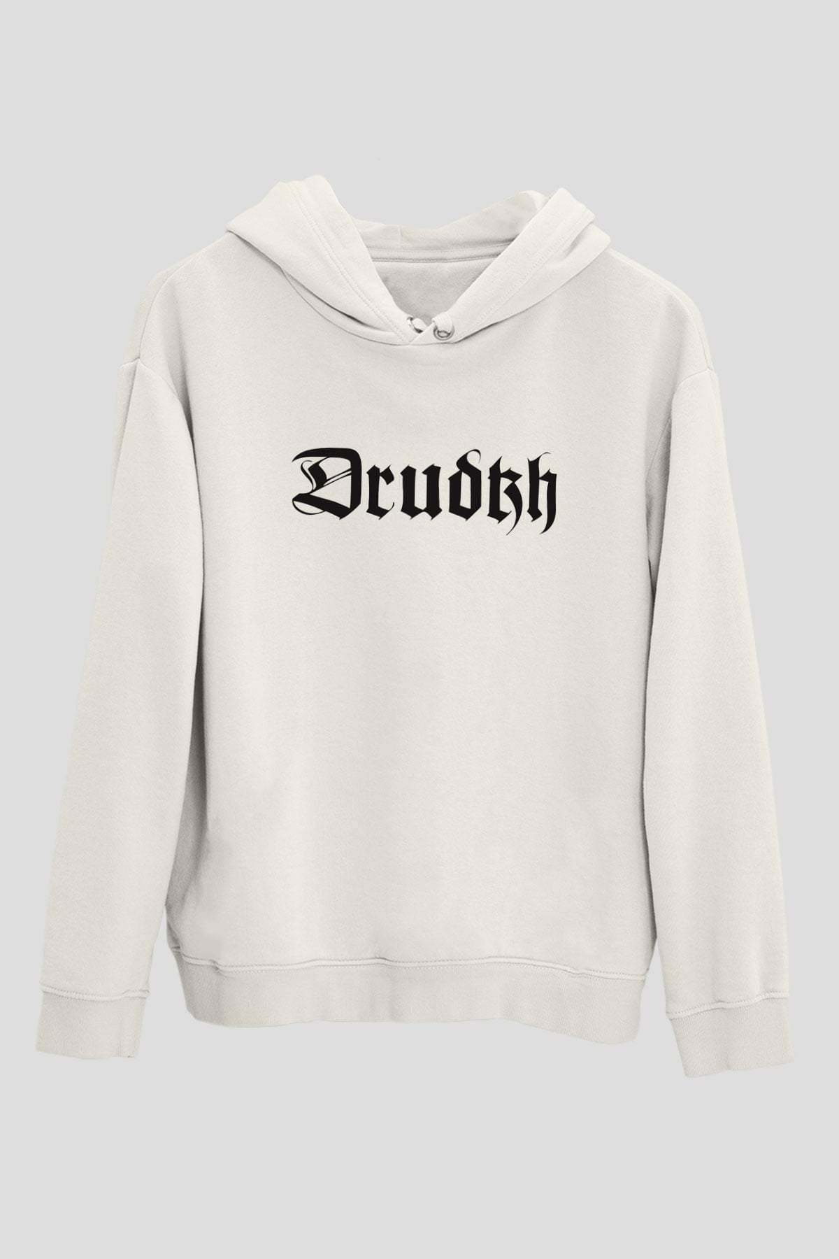 Drudkh Beyaz Unisex Kapşonlu Sweatshirt