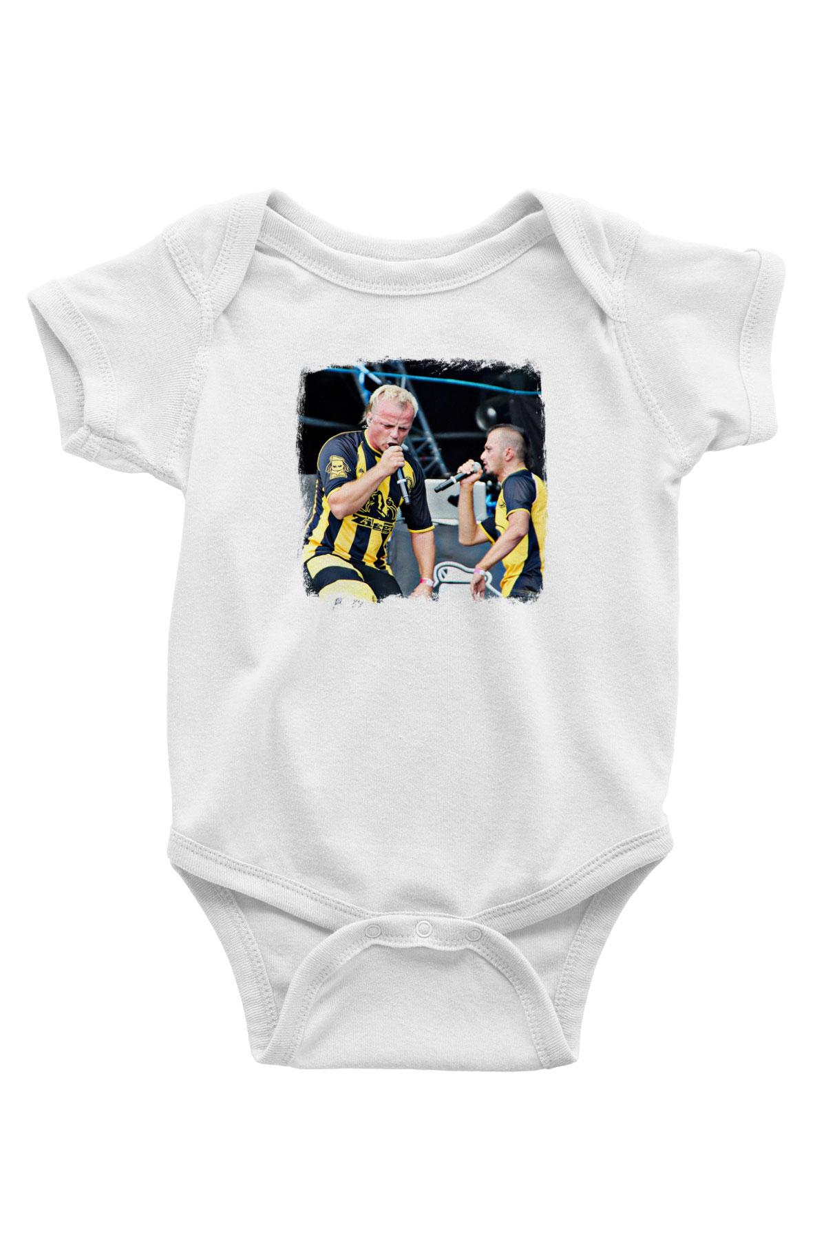 Dubioza Kolektiv Baskılı Unisex Beyaz Bebek Body - Zıbın