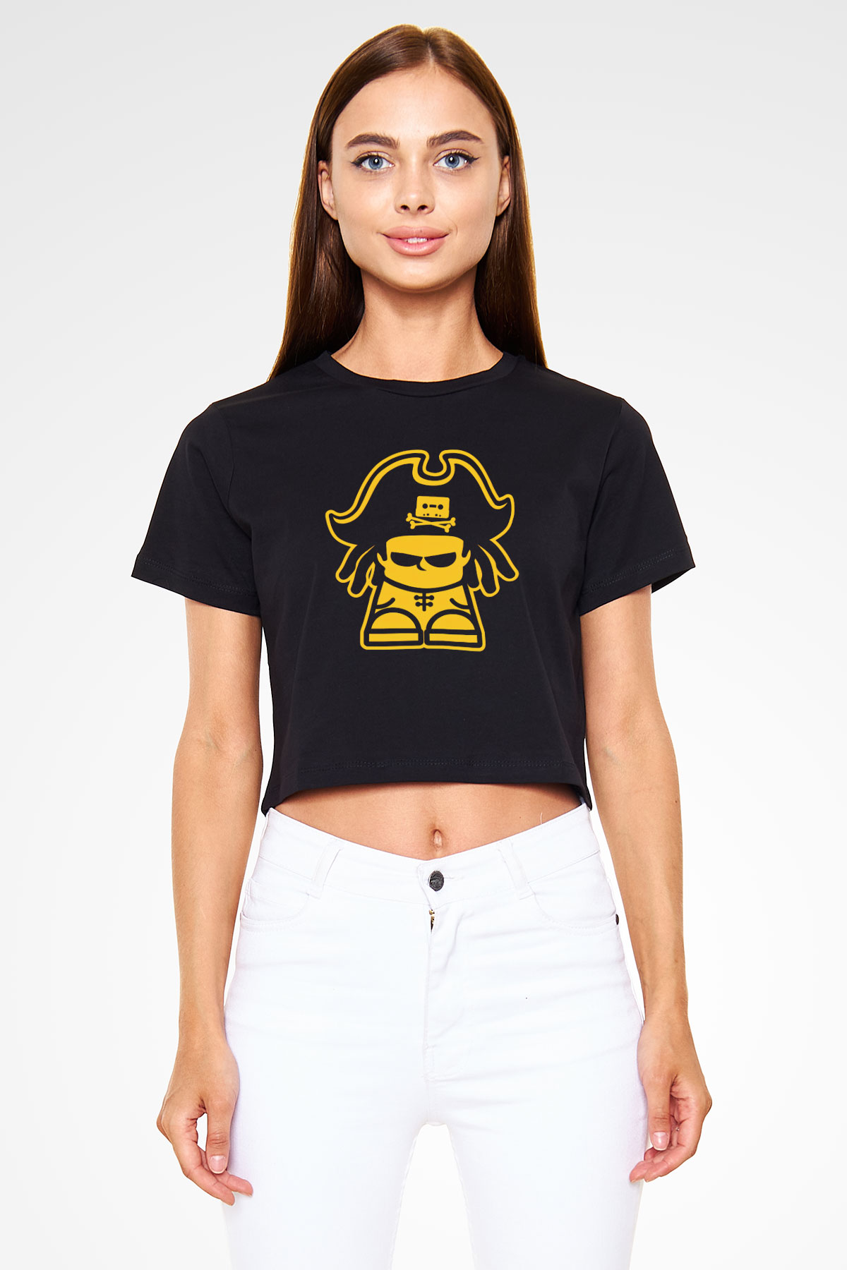 Dubioza kolektiv Siyah  Crop Top Tişört