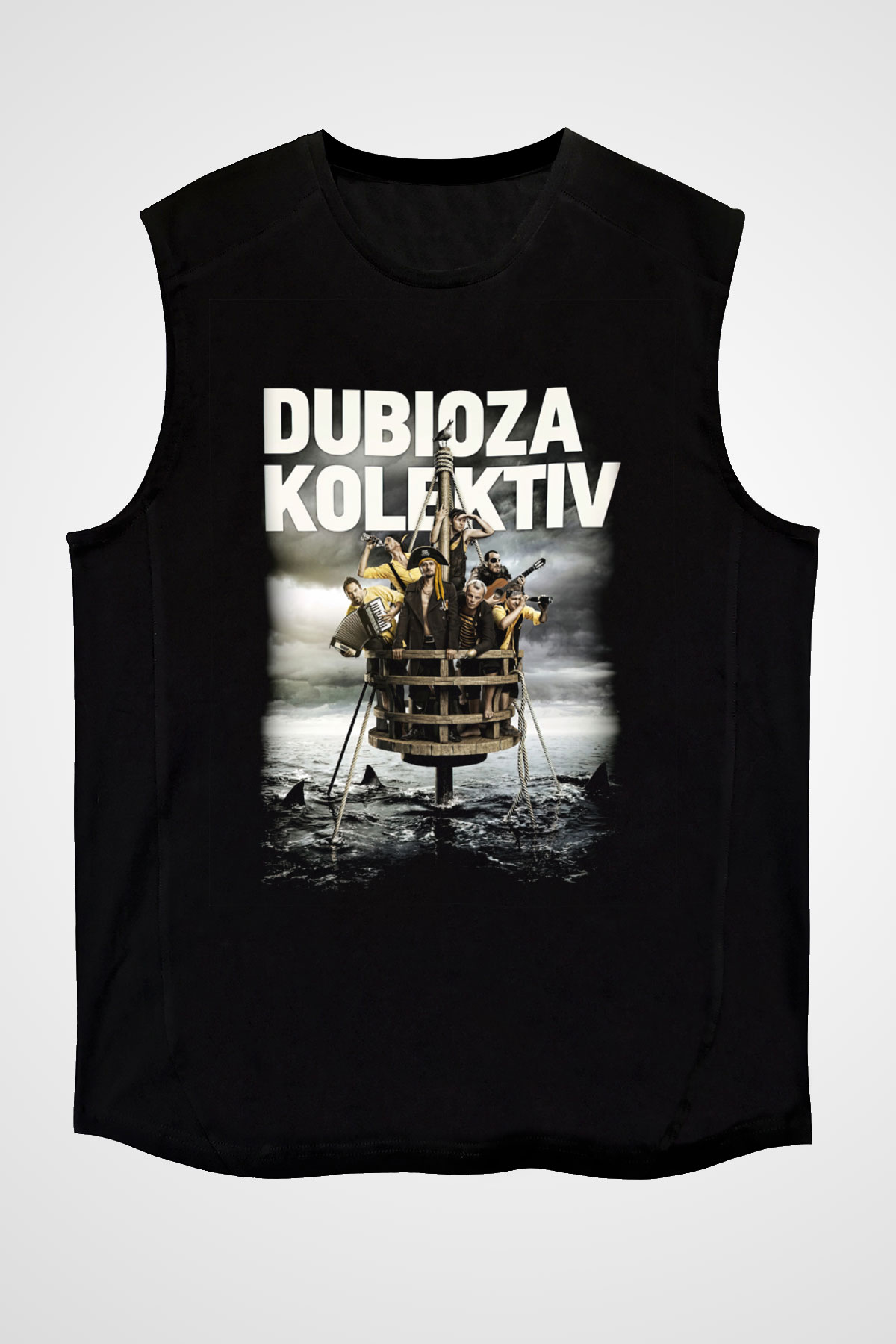 Dubioza kolektiv Siyah Unisex Kolsuz Tişört