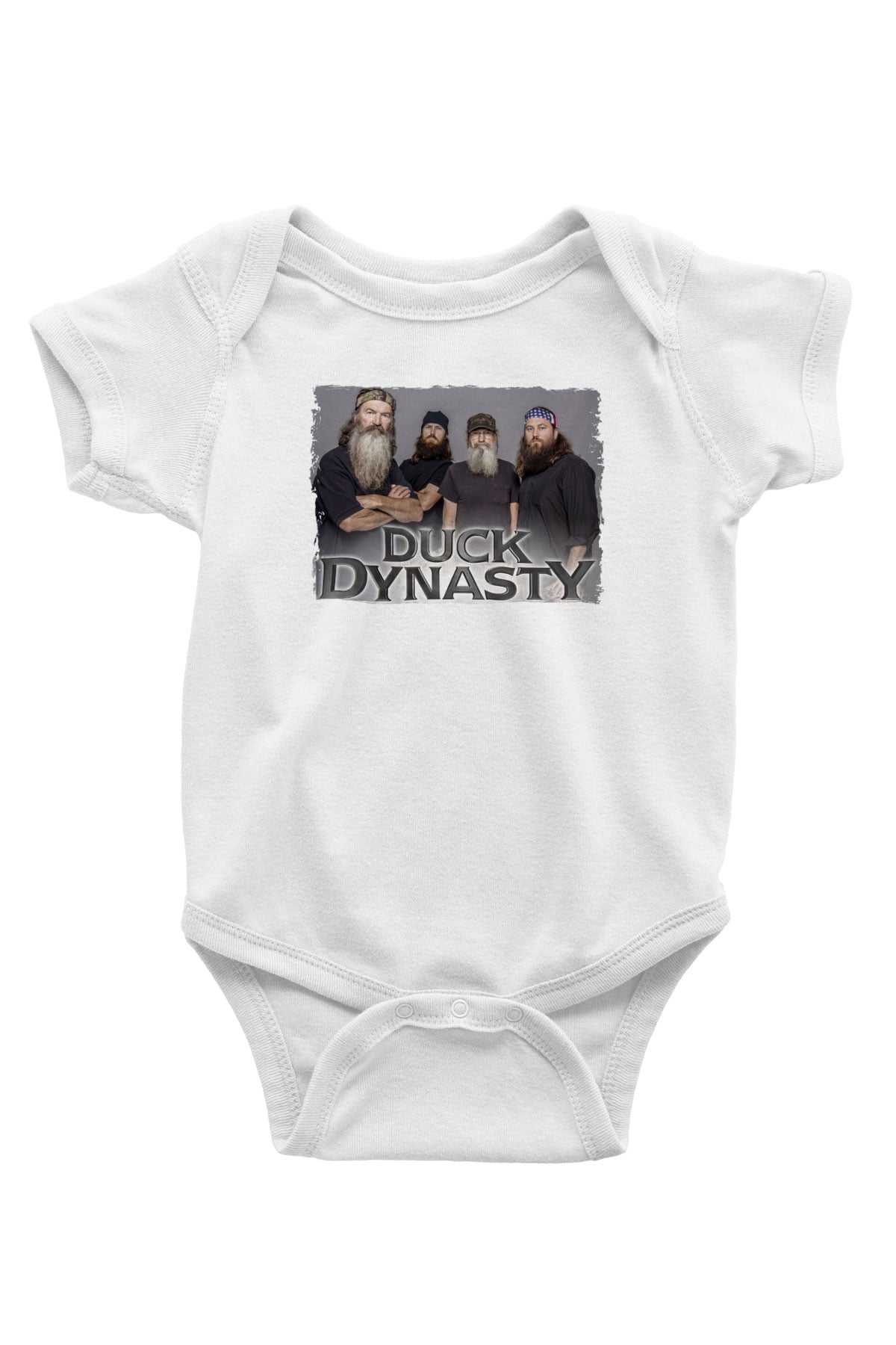 Duck Dynasty Beyaz Bebek Body - Zıbın