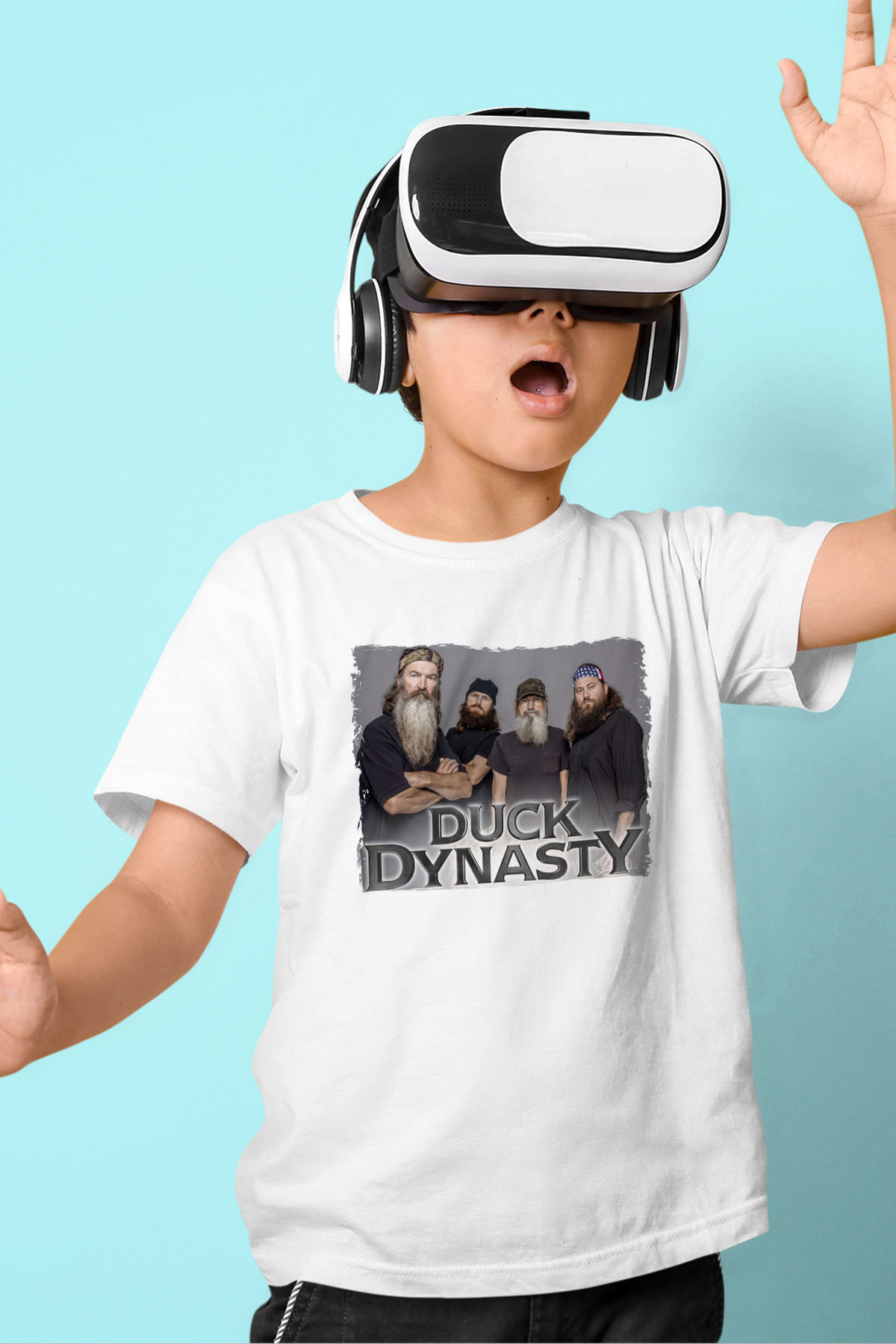 Duck Dynasty Beyaz Unisex Çocuk Tişört
