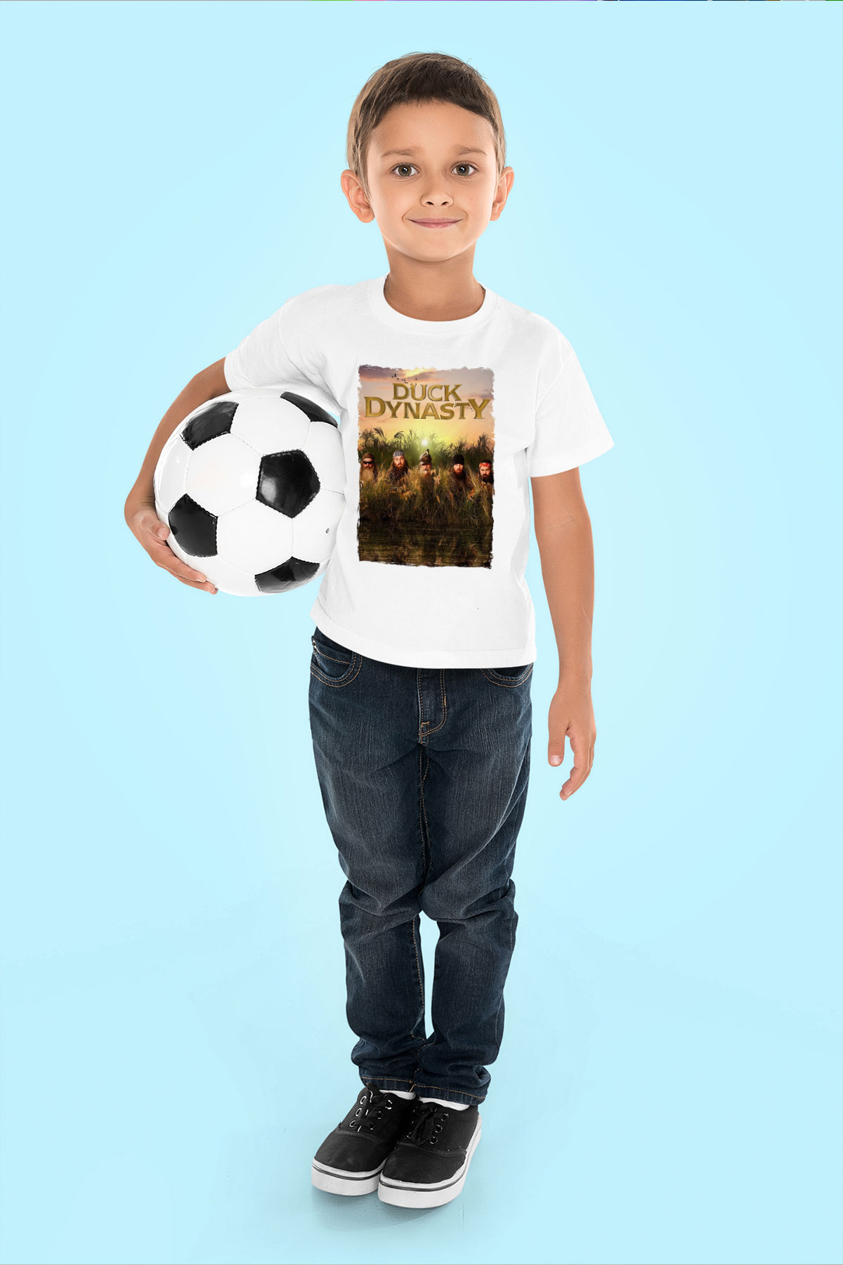 Duck Dynasty Beyaz Unisex Çocuk Tişört
