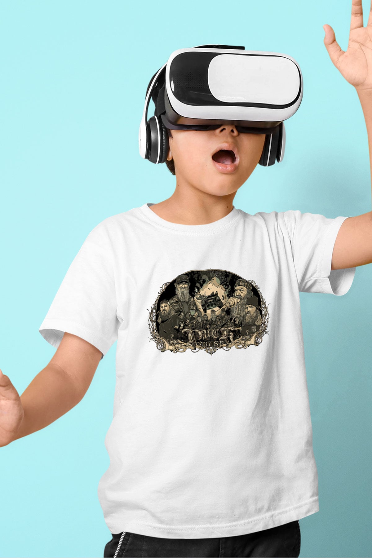 Duck Dynasty Beyaz Unisex Çocuk Tişört