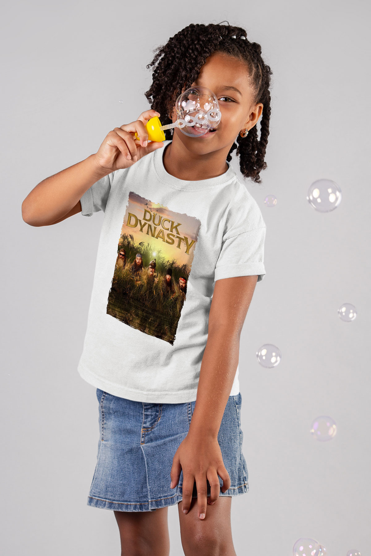 Duck Dynasty Beyaz Unisex Çocuk Tişört