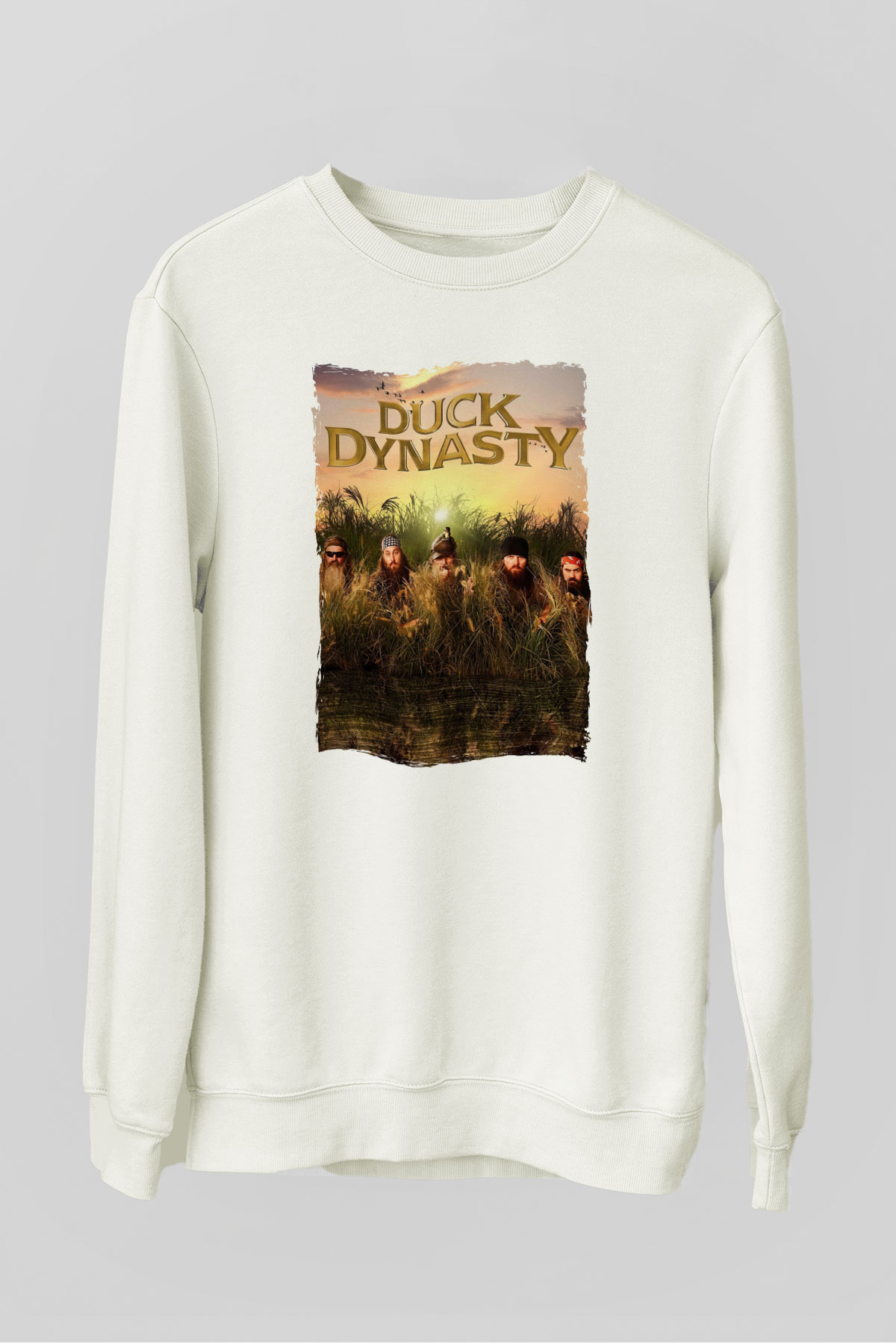 Duck Dynasty Beyaz Unisex Sweatshirt
