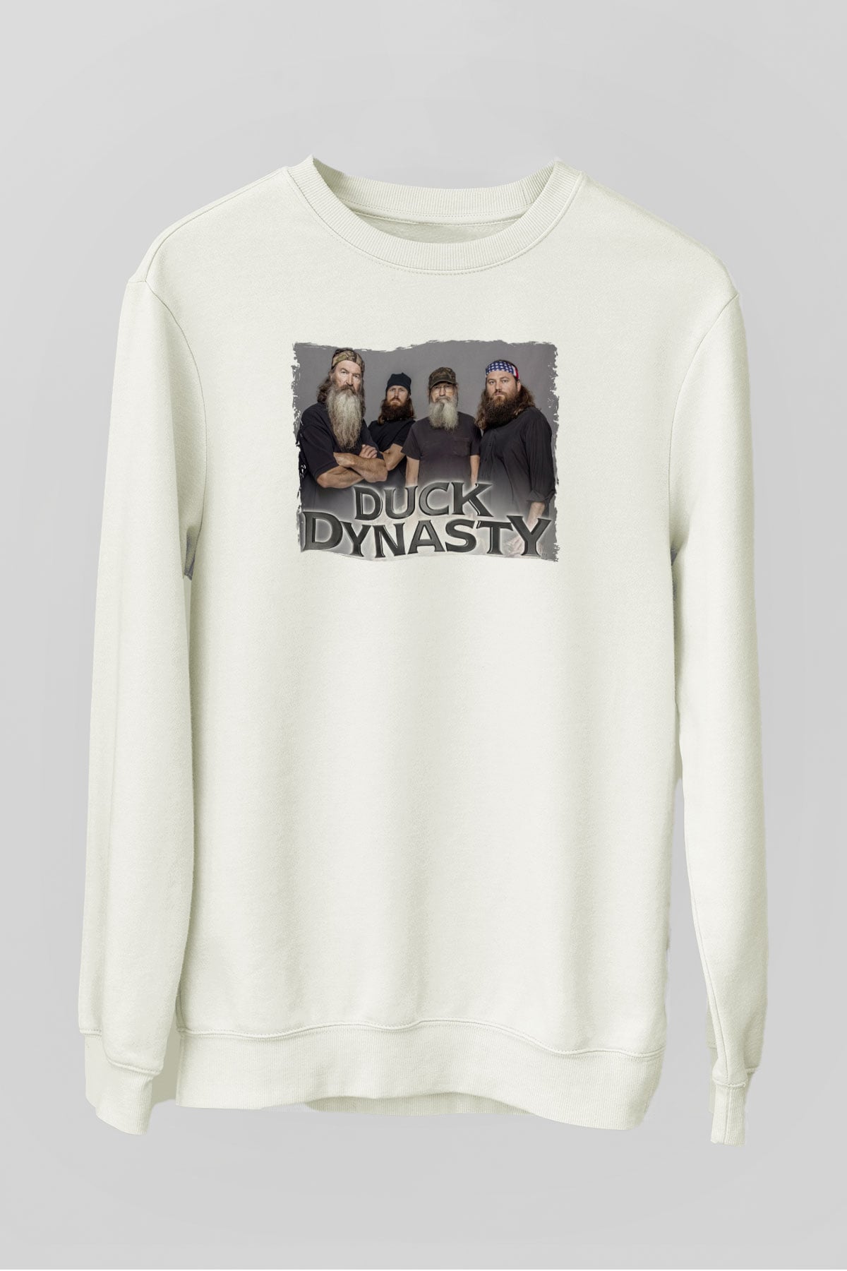 Duck Dynasty Beyaz Unisex Sweatshirt