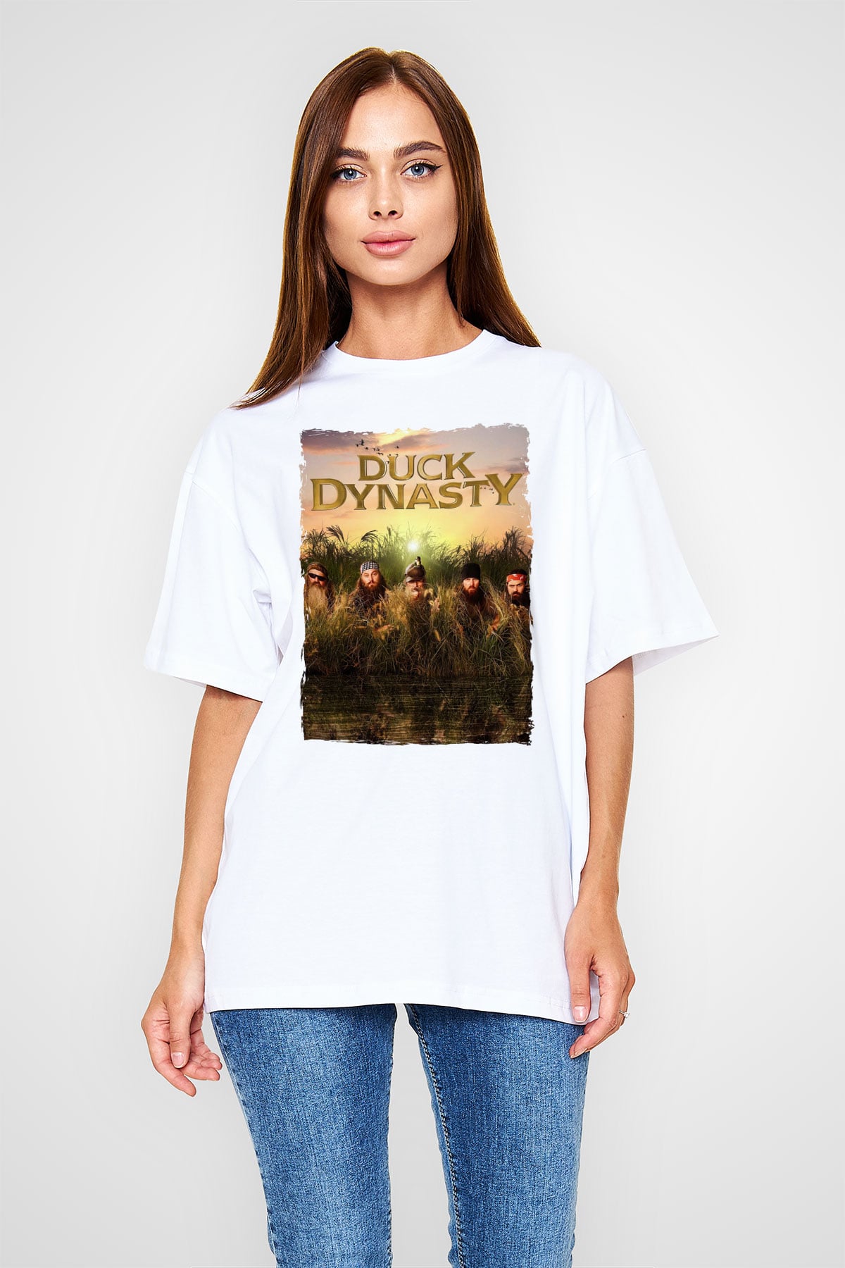 Duck Dynasty Beyaz Unisex Tişört T-Shirt
