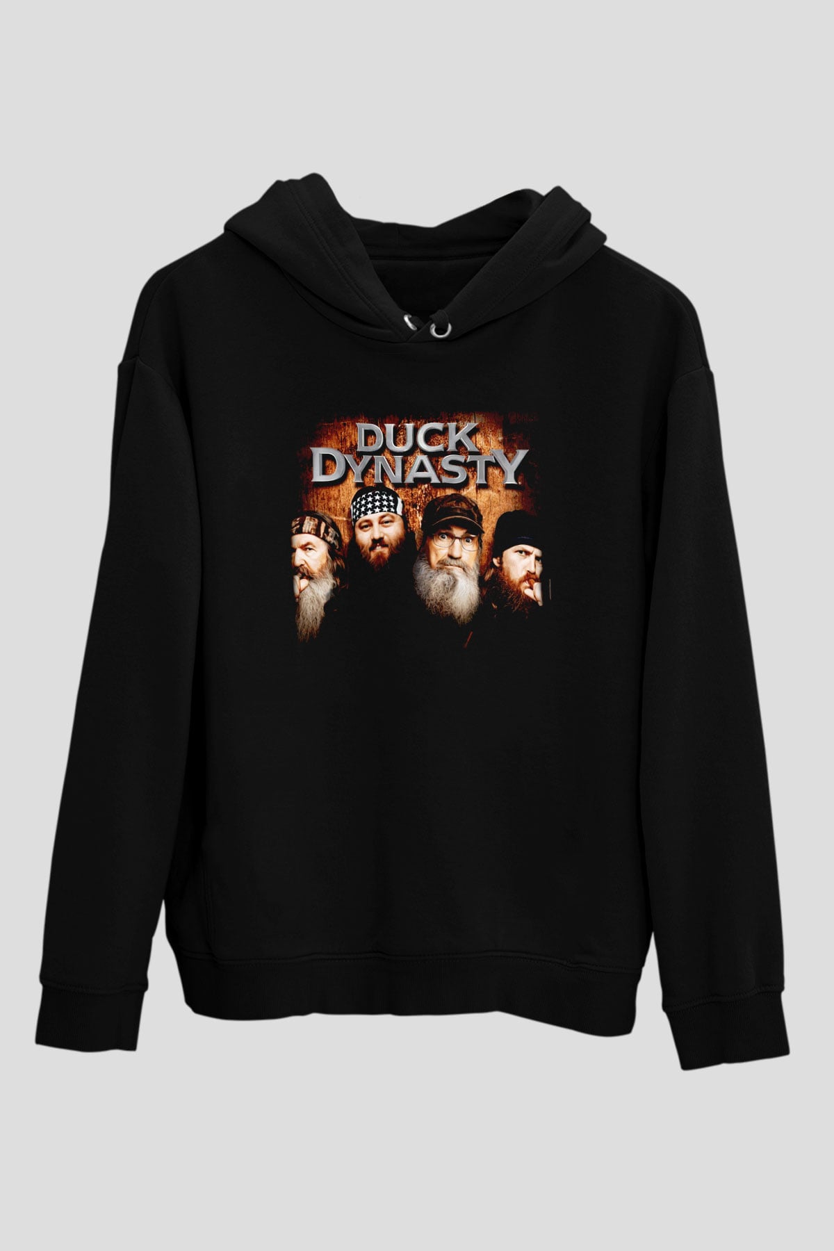 Duck Dynasty Siyah Unisex Hoodie