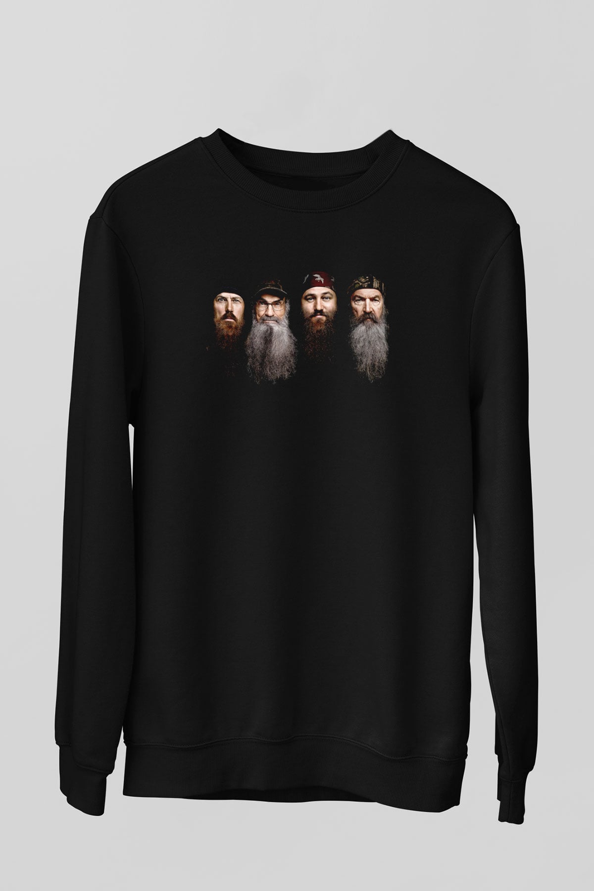 Duck Dynasty Siyah Unisex Sweatshirt