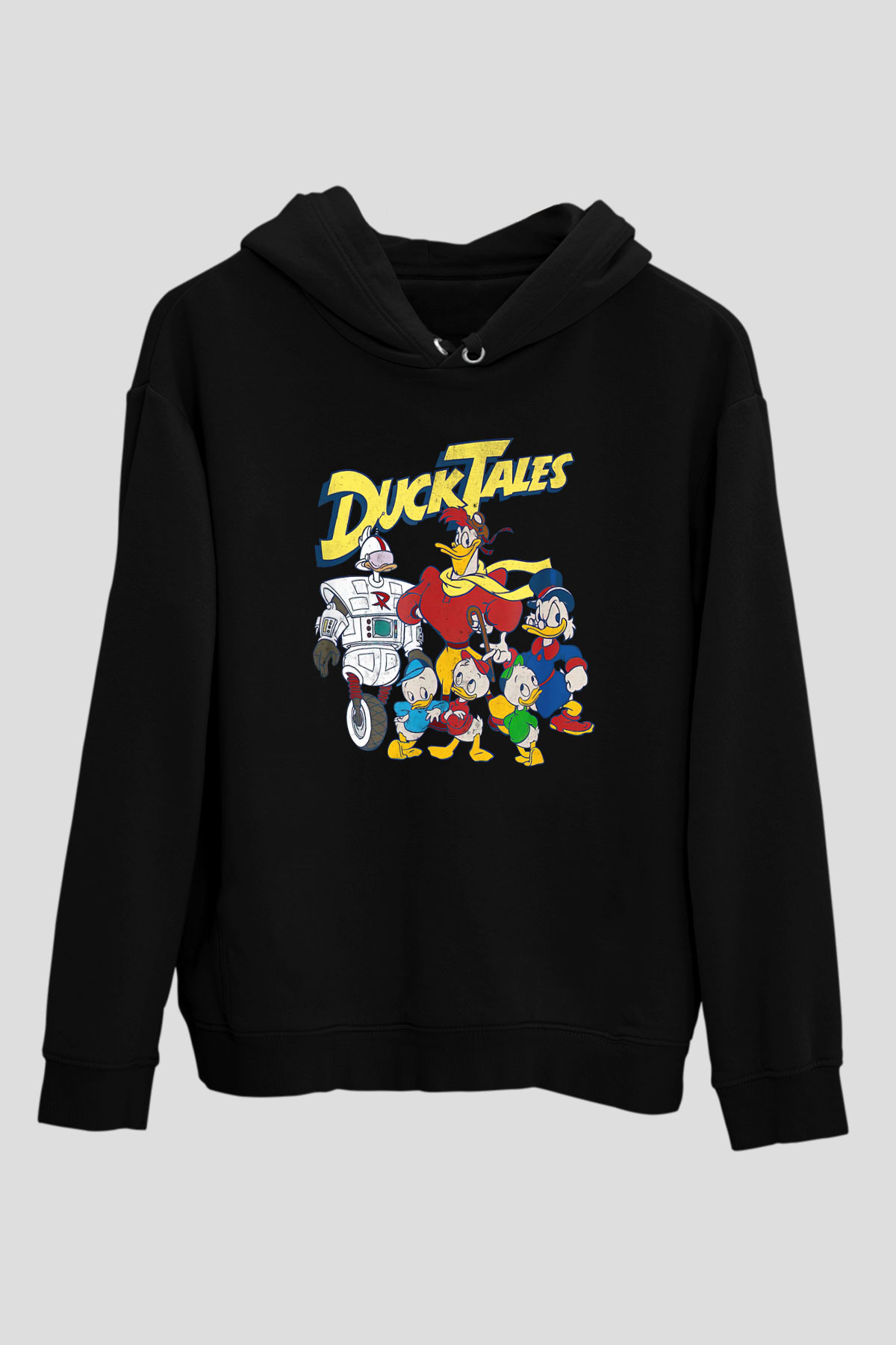 DuckTales Siyah Unisex Hoodie