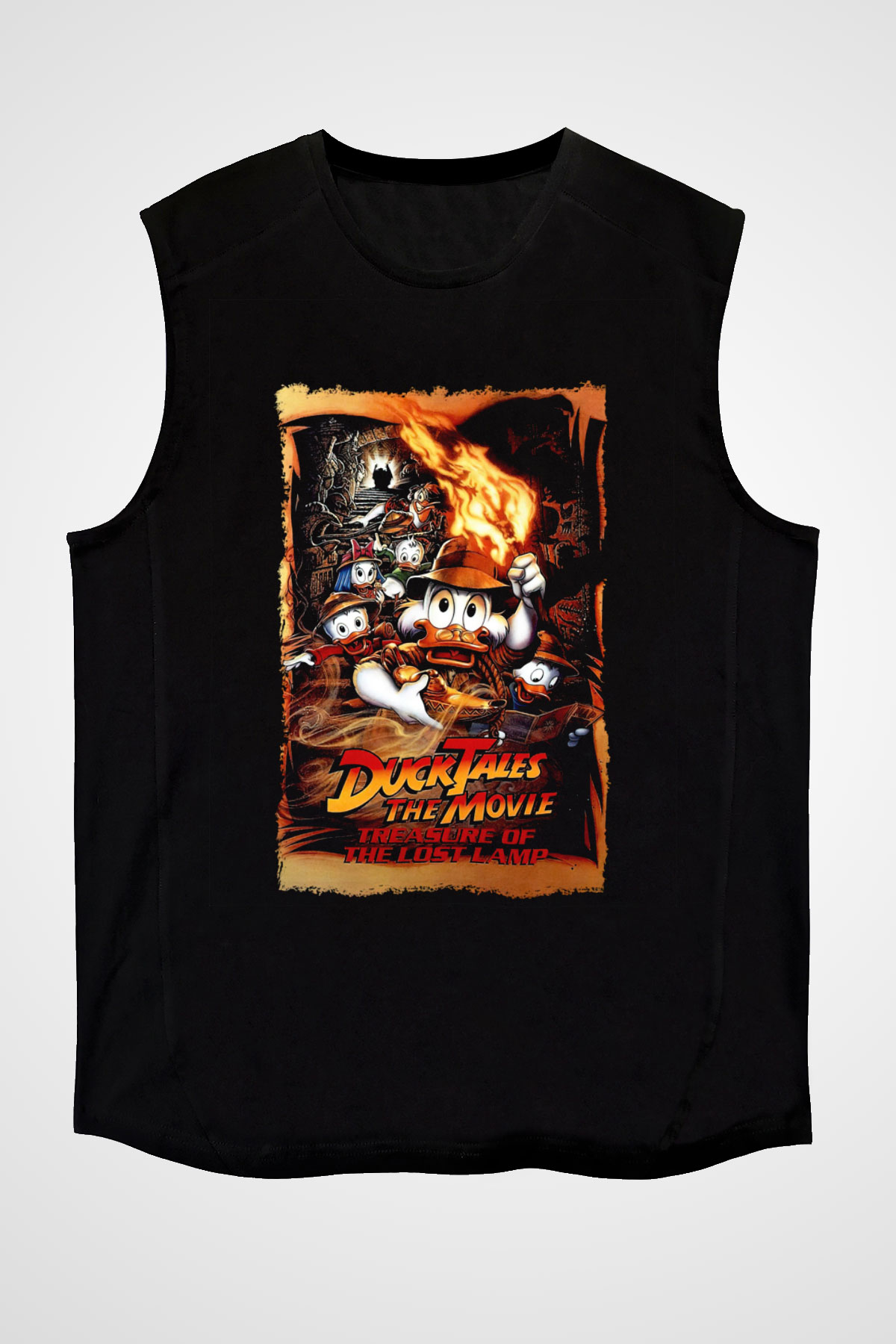 DuckTales Siyah Unisex  Kolsuz Tişört