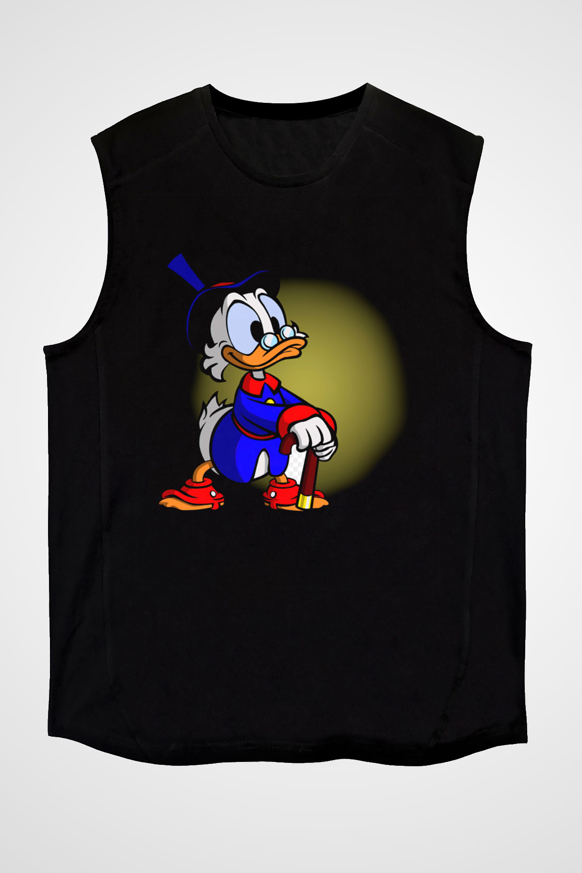 DuckTales Siyah Unisex Kolsuz Tişört