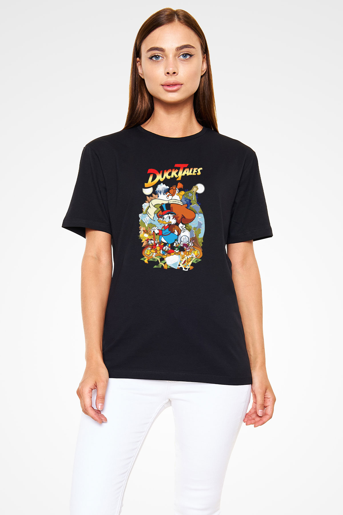DuckTales Siyah Unisex Tişört