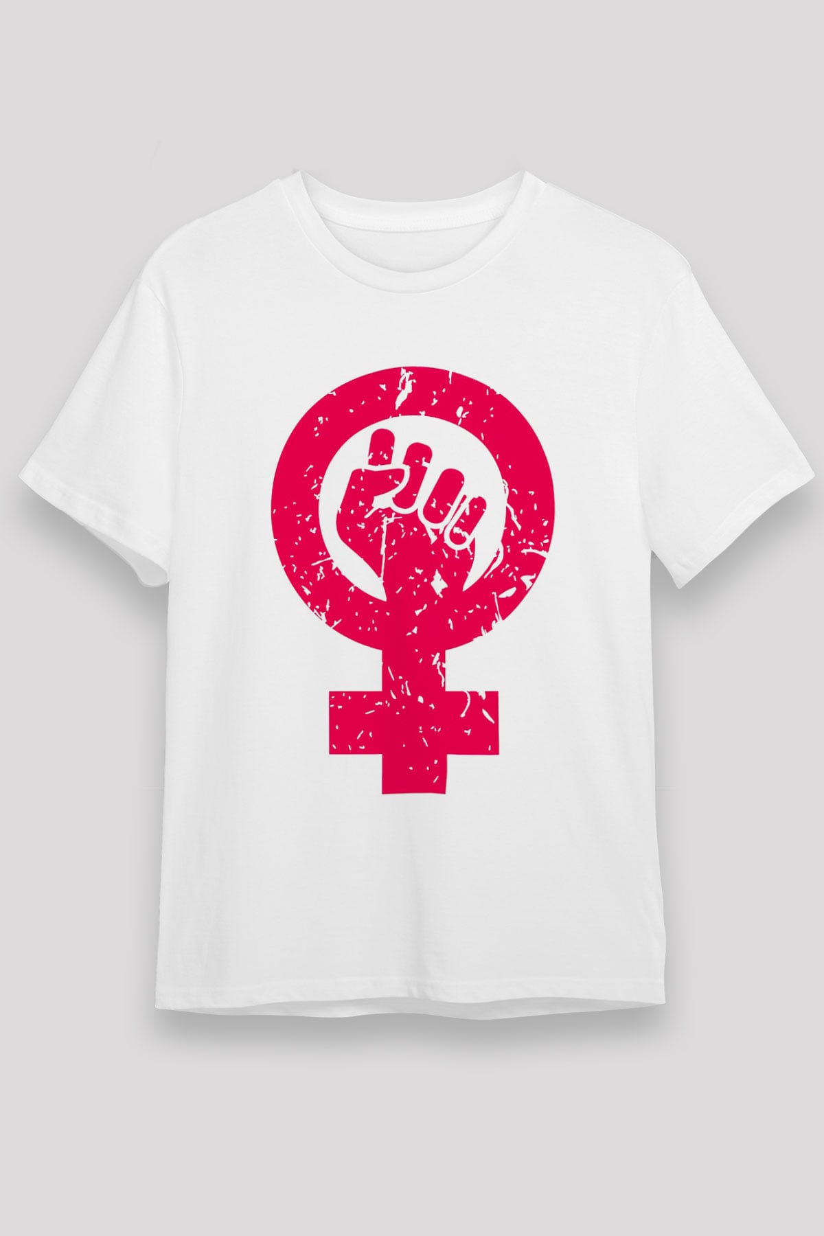 Dünya Kadınlar Günü Beyaz Unisex Tişört T-Shirt - TişörtFabrikası