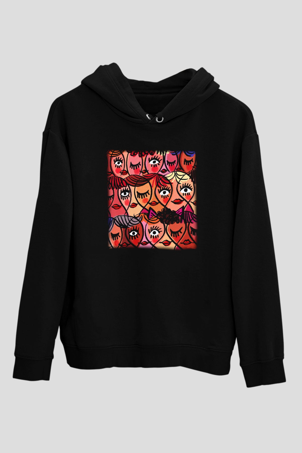 Dünya Kadınlar Günü Siyah Unisex Hoodie