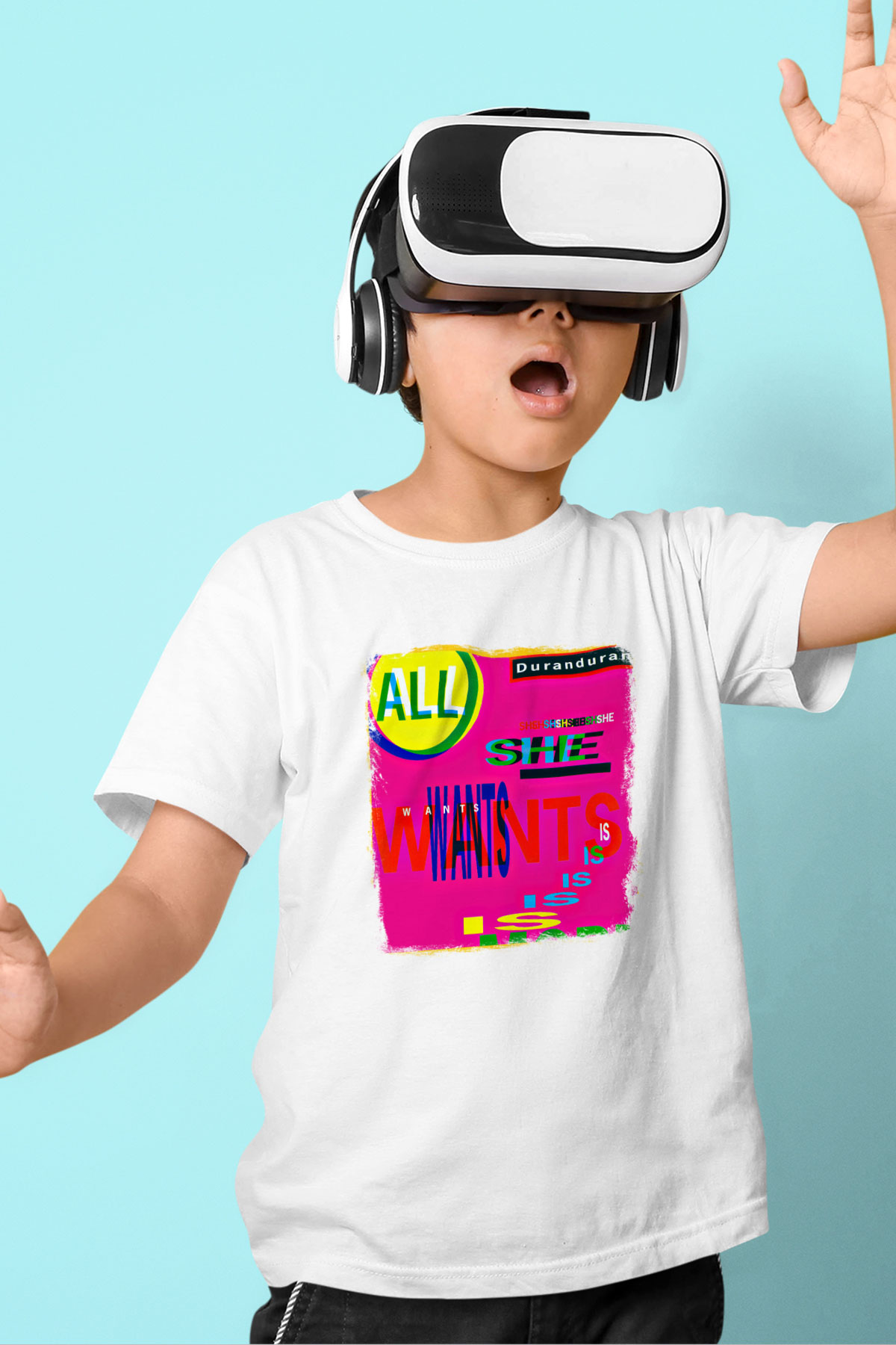 Duran Duran Baskılı Unisex Beyaz Çocuk Tişört