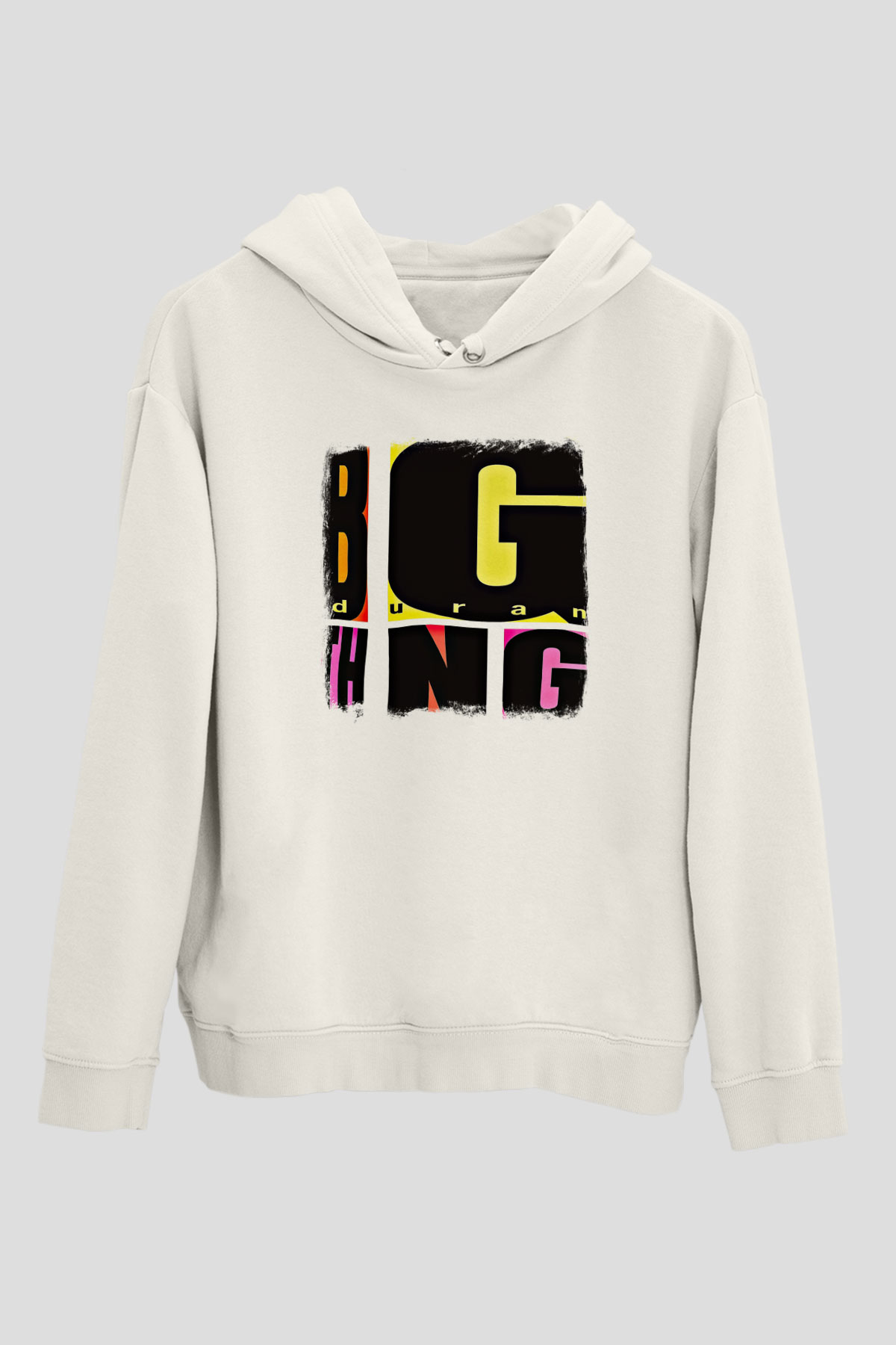 Duran Duran Baskılı Unisex Beyaz Hoodie