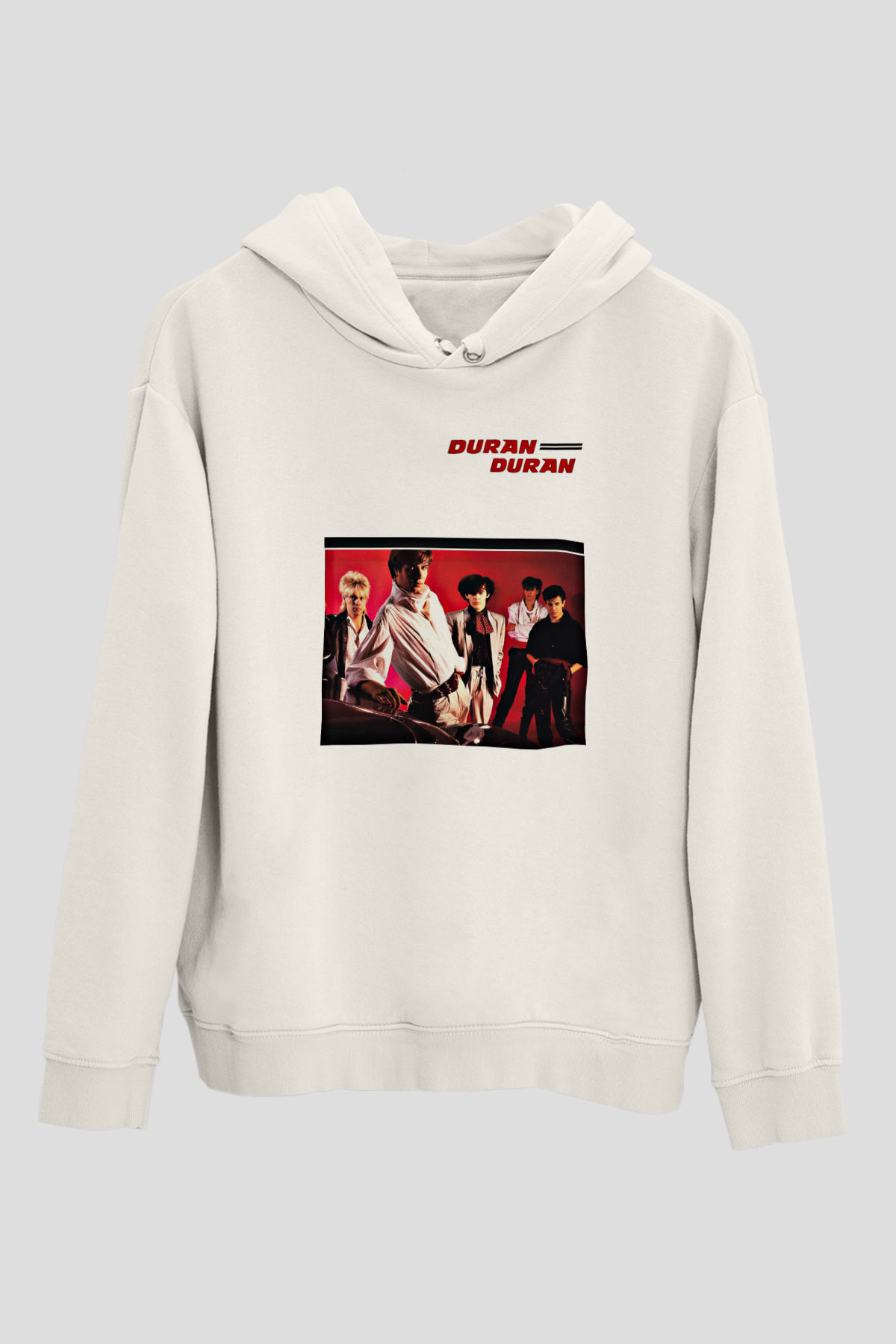 Duran Duran Baskılı Unisex Beyaz Hoodie