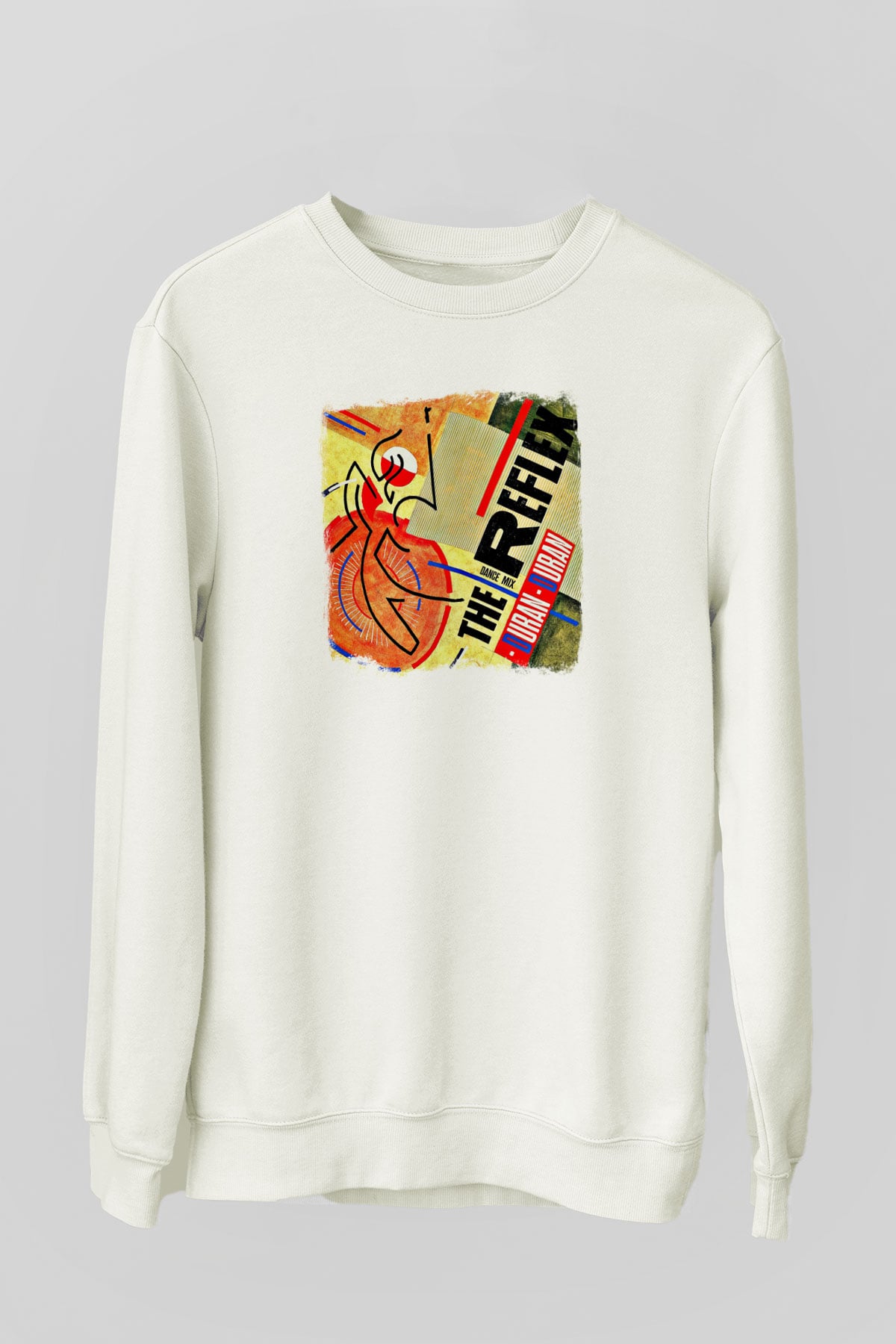 Duran Duran Baskılı Unisex Beyaz Sweatshirt