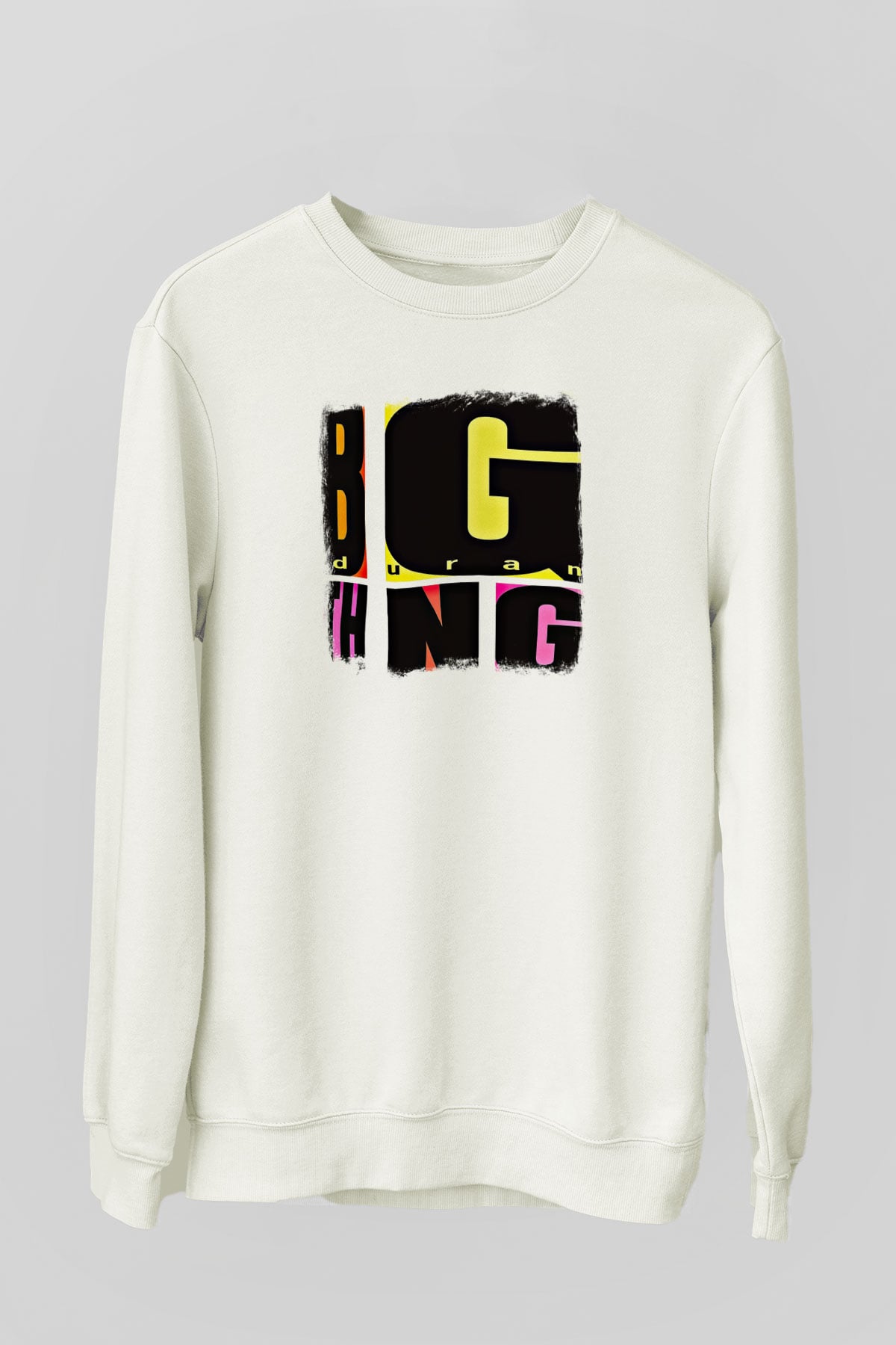 Duran Duran Baskılı Unisex Beyaz Sweatshirt