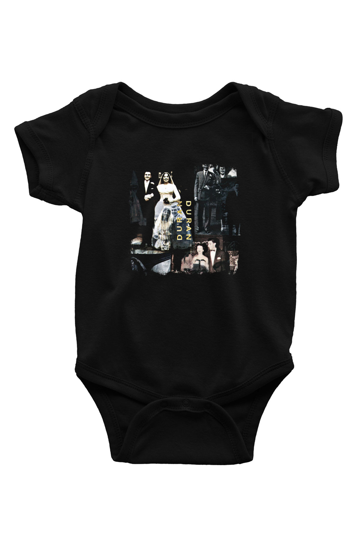 Duran Duran Baskılı Unisex Siyah Bebek Body - Zıbın