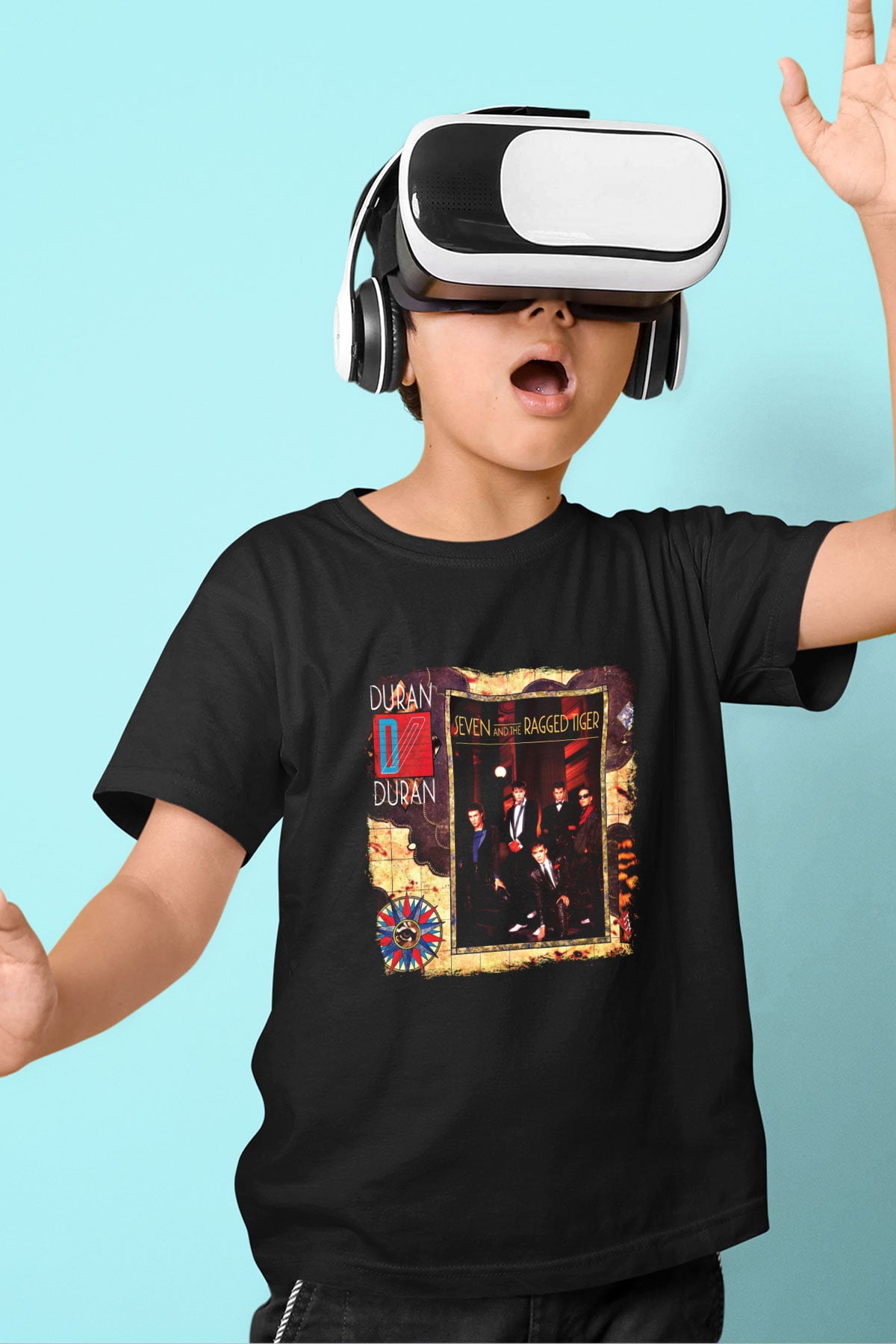 Duran Duran Baskılı Unisex Siyah Çocuk Tişört