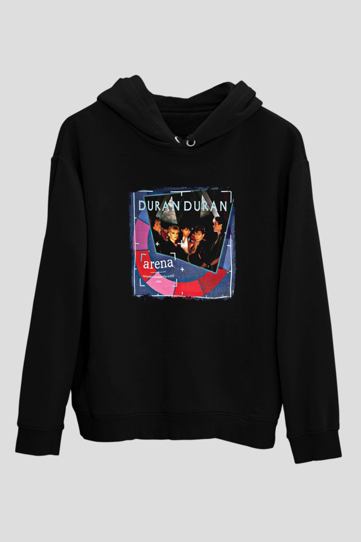 Duran Duran Baskılı Unisex Siyah Hoodie
