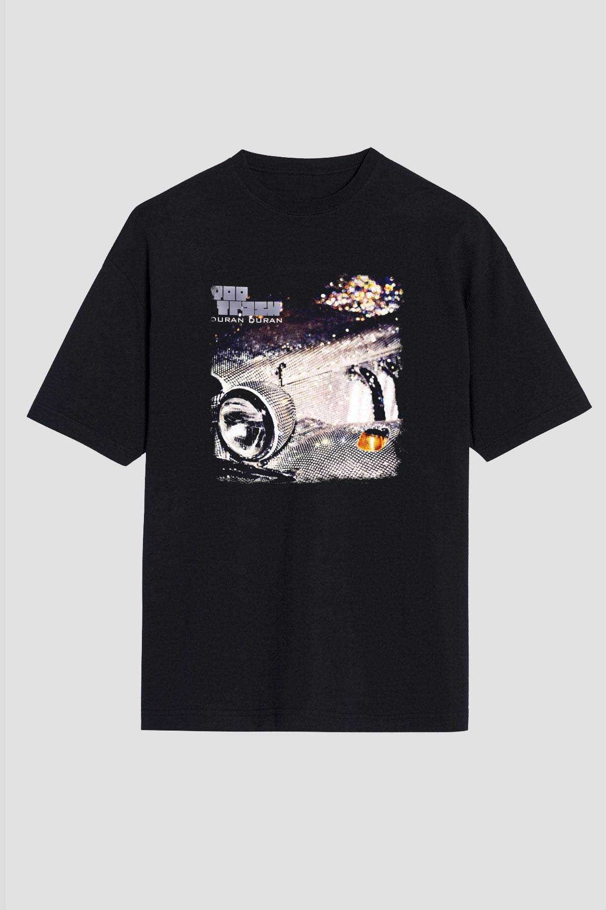 Duran Duran Baskılı Unisex Siyah Oversize Tişört