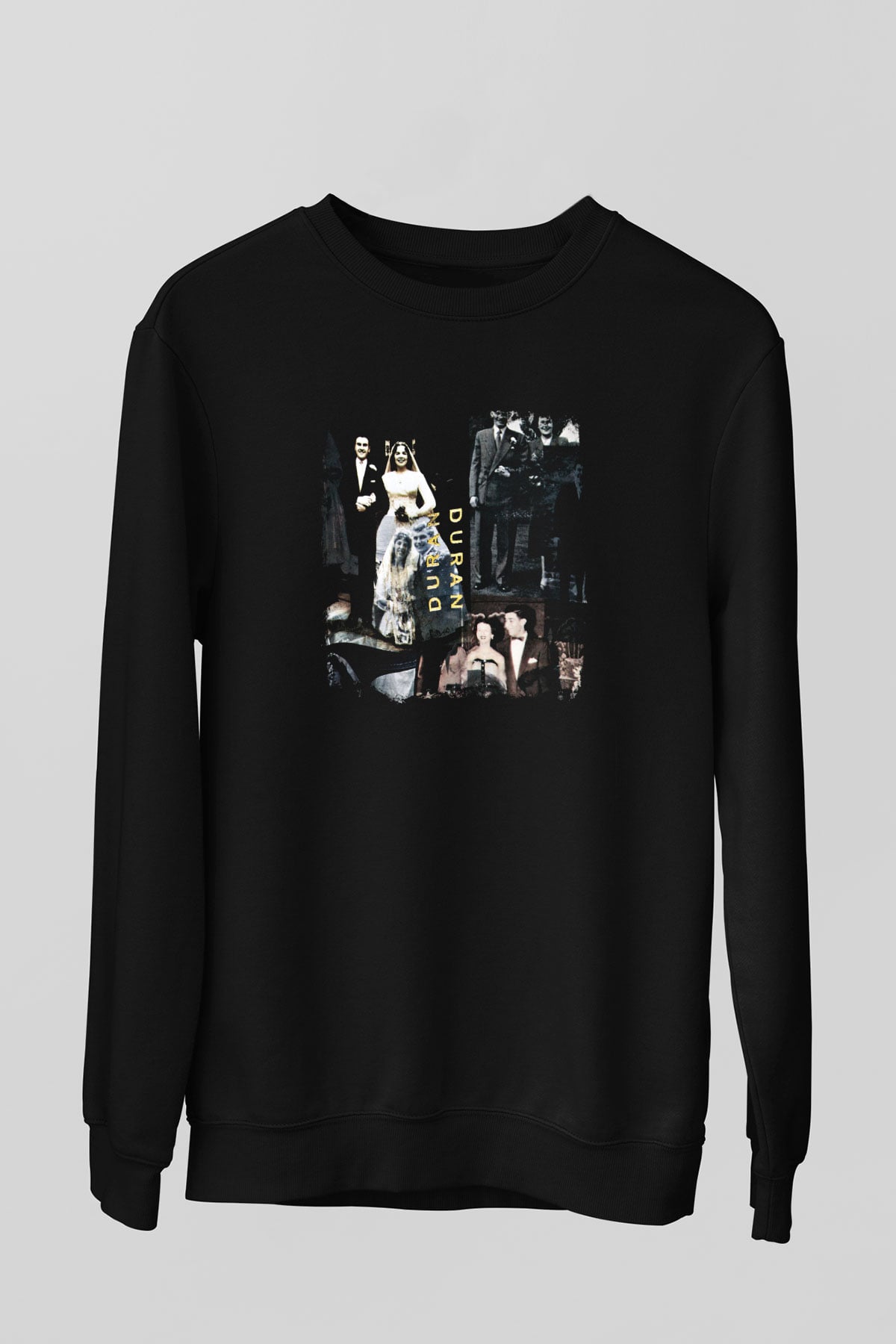 Duran Duran Baskılı Unisex Siyah Sweatshirt