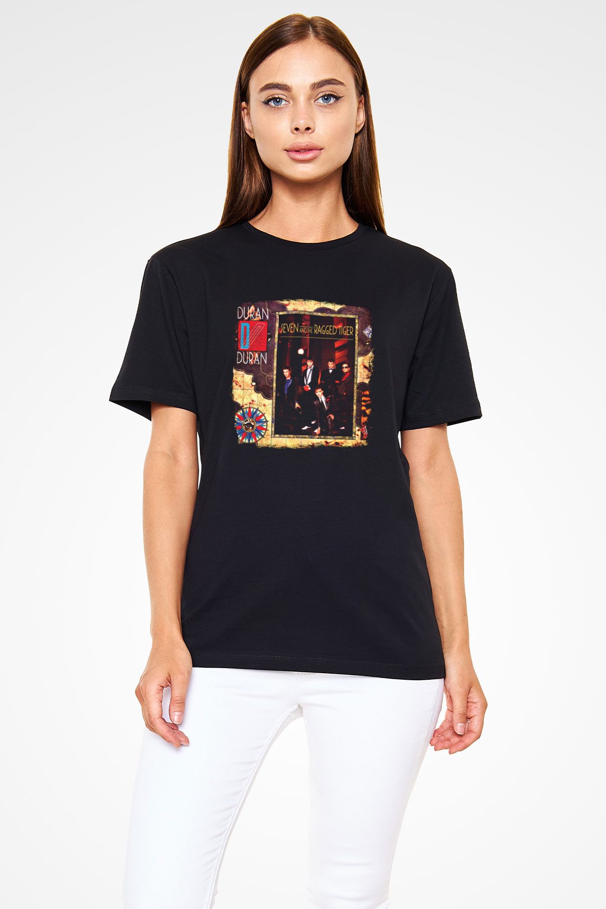 Duran Duran Baskılı Unisex Siyah Tişört
