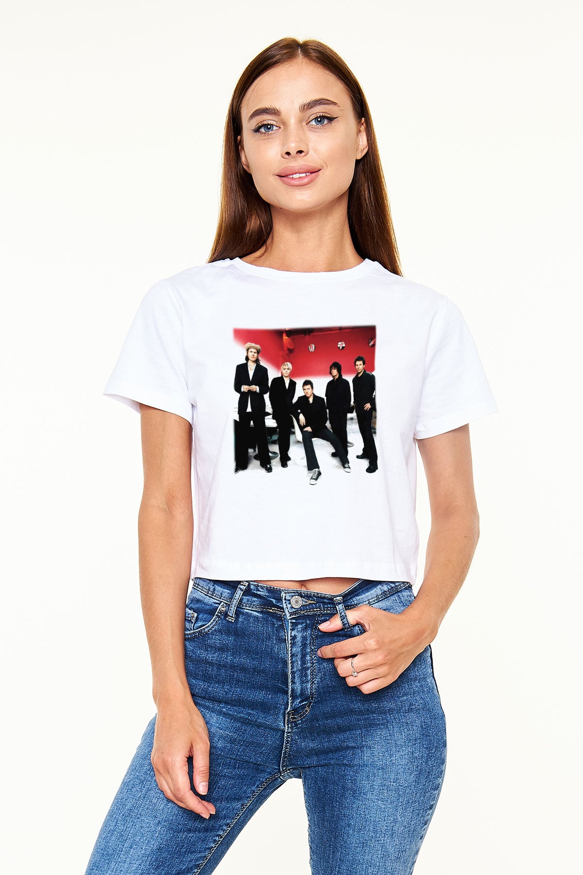 Duran Duran Beyaz Croptop Tişört