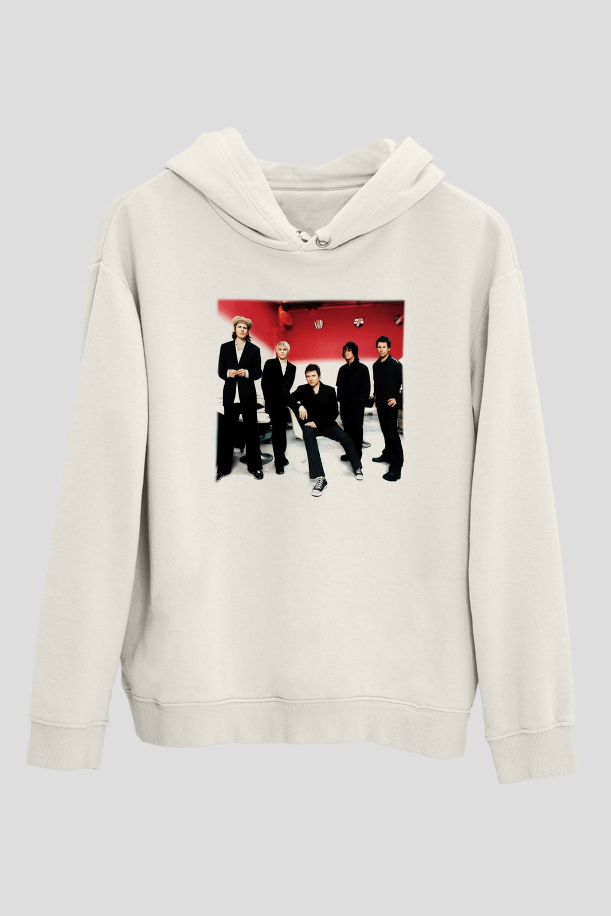 Duran Duran Beyaz Unisex Kapşonlu Sweatshirt
