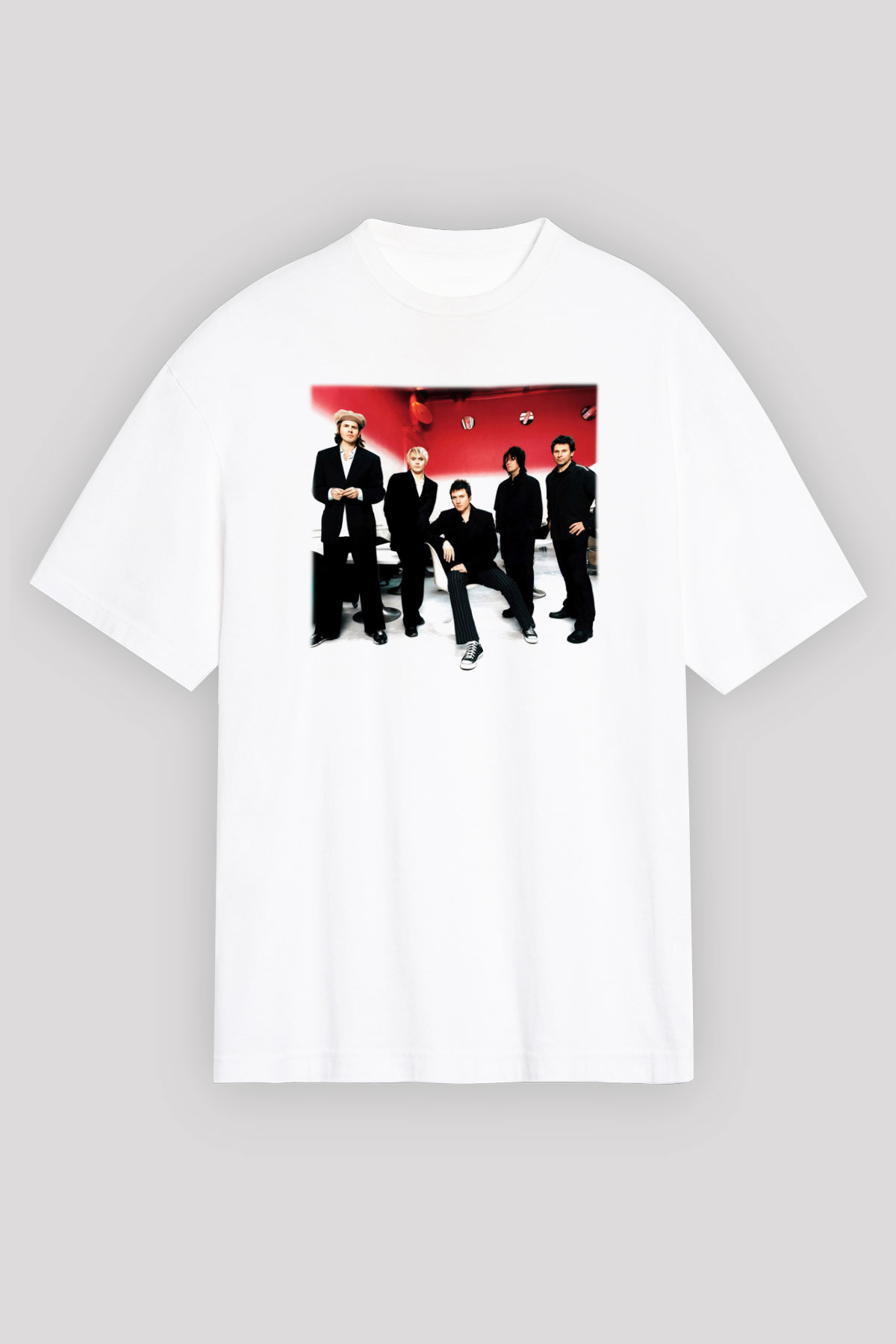 Duran Duran Beyaz Unisex Oversize Tişört T-Shirt