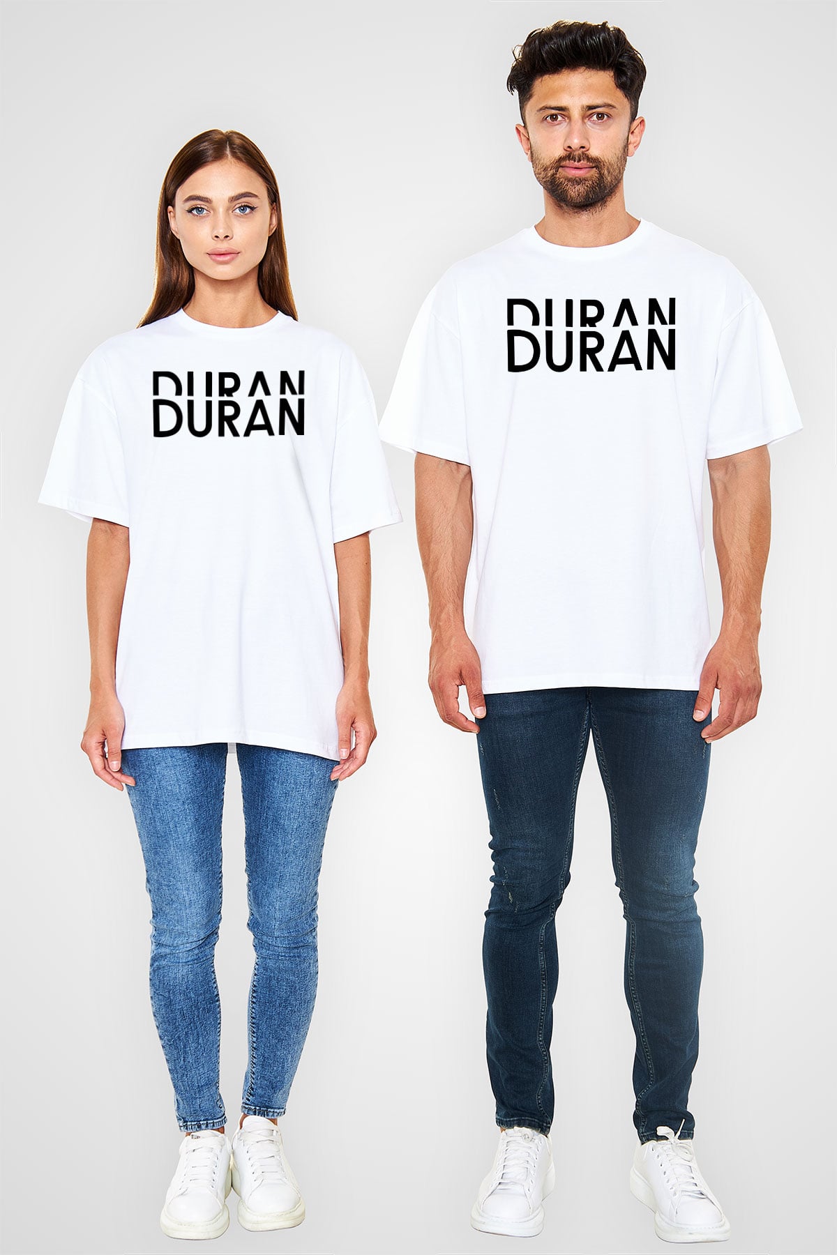 Duran Duran Beyaz Unisex Oversize Tişört T-Shirt