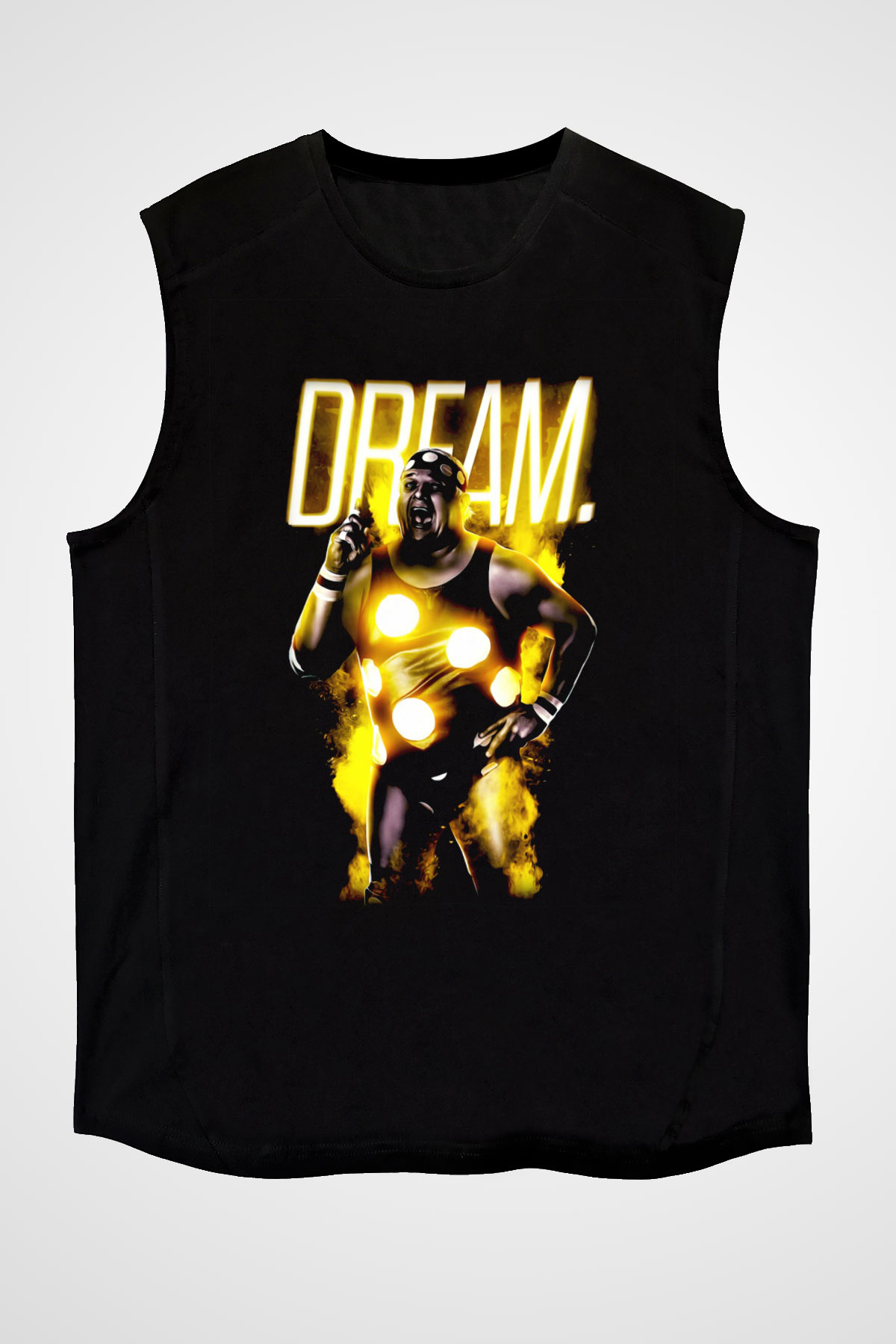Dusty Rhodes Siyah Unisex  Kolsuz Tişört