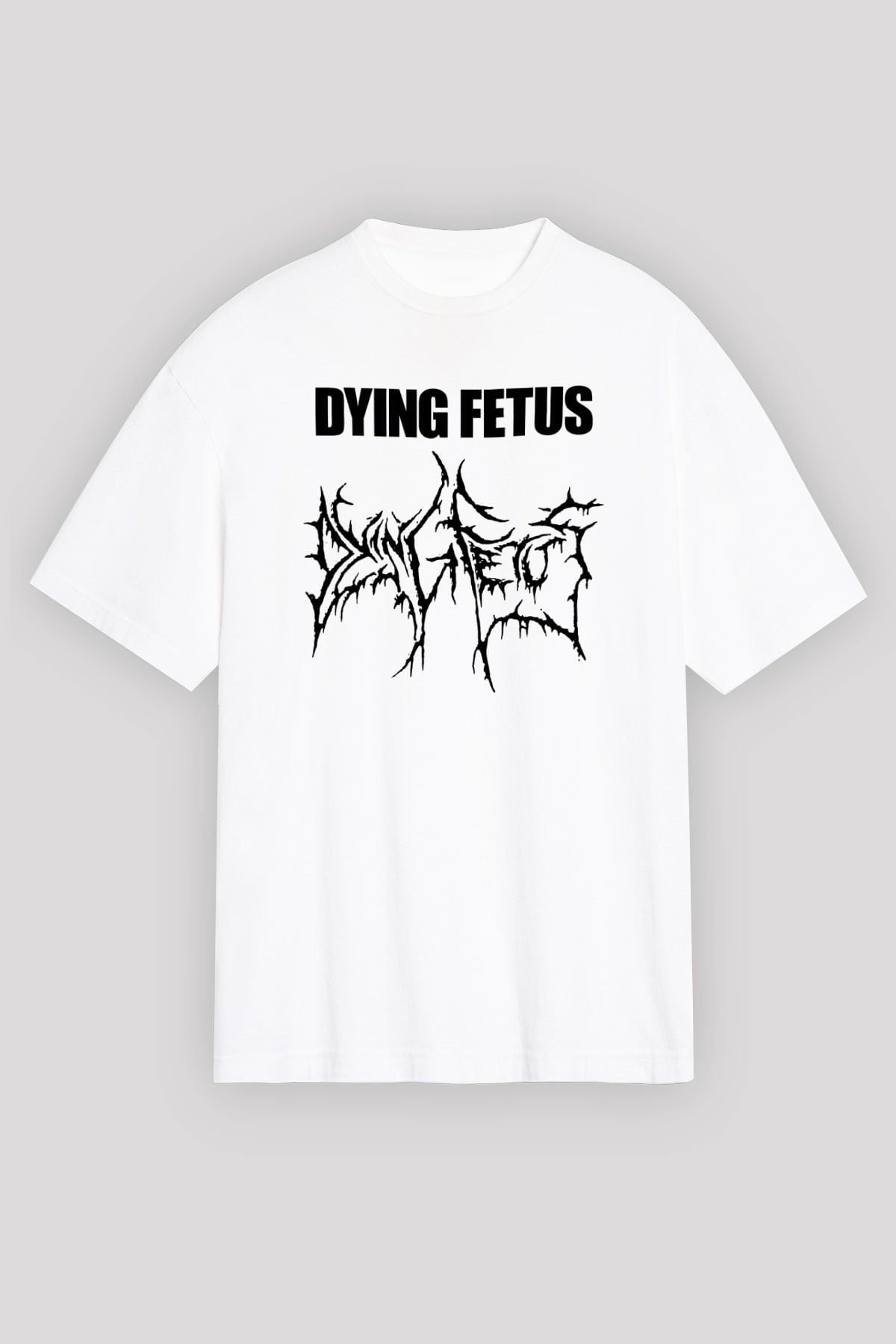 Dying Fetus Beyaz Unisex Oversize Tişört T-Shirt