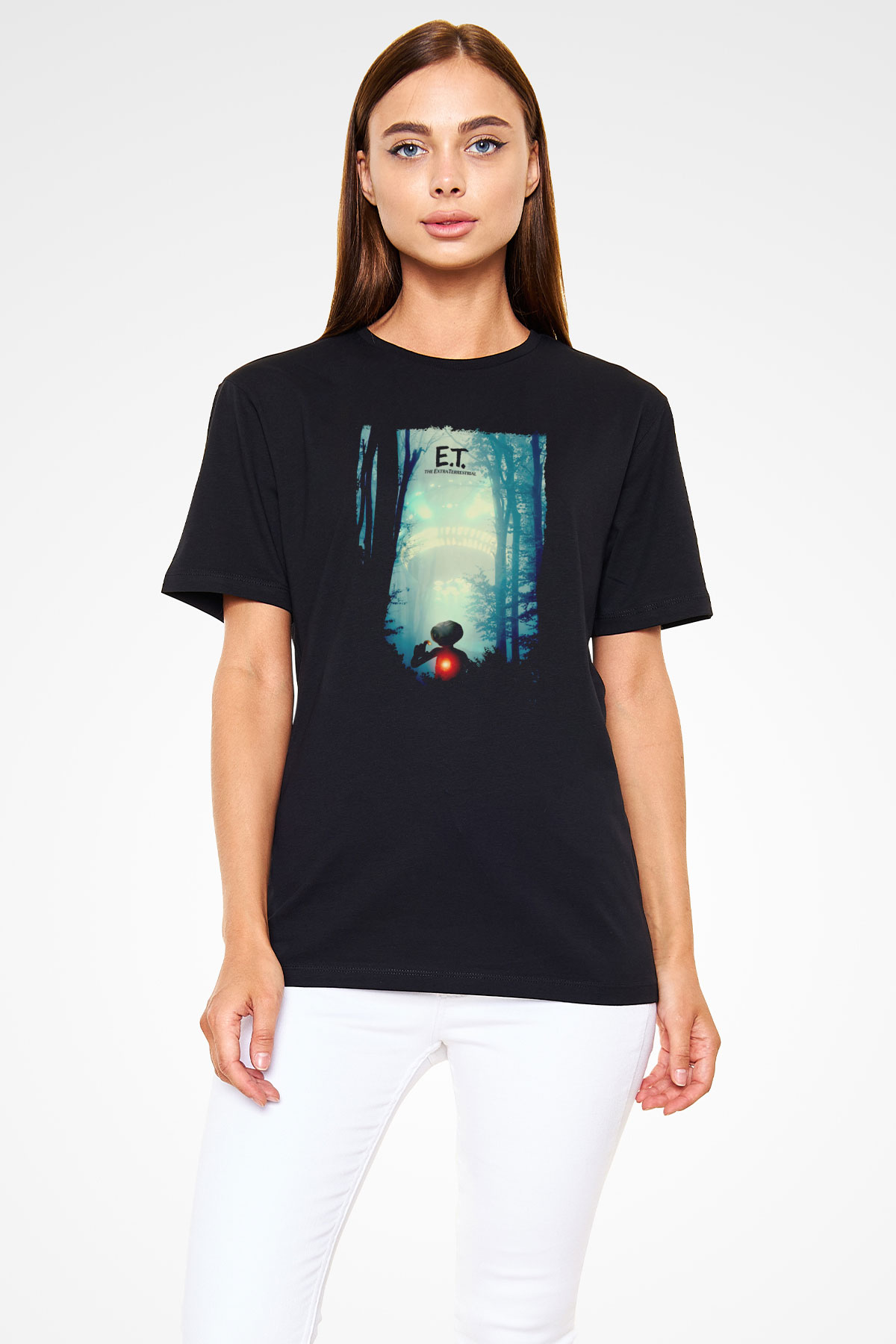 E.T. Siyah Unisex Tişört