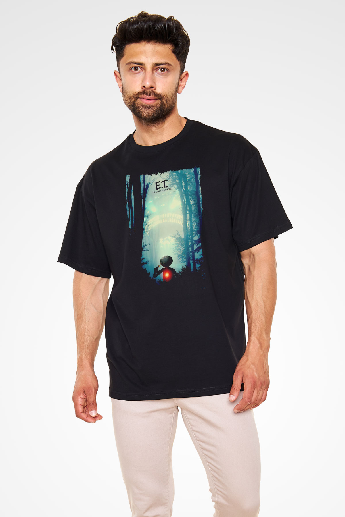 E.T. Siyah Unisex Tişört
