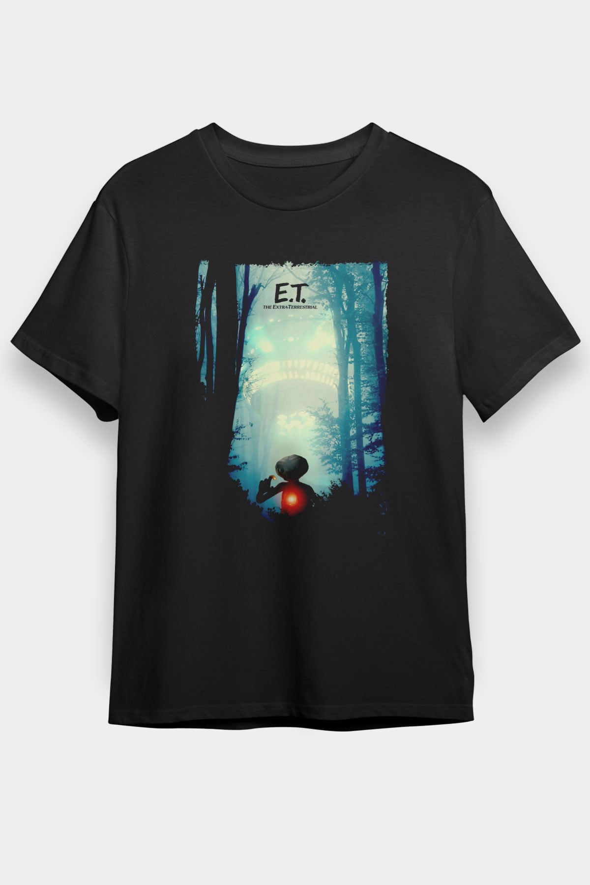 E.T. Siyah Unisex Tişört