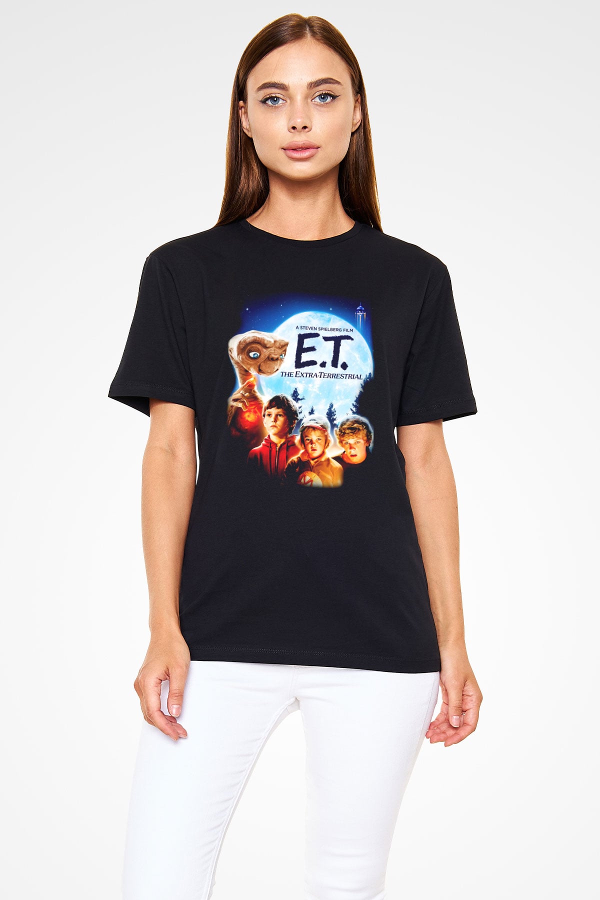 E.T. Siyah Unisex Tişört