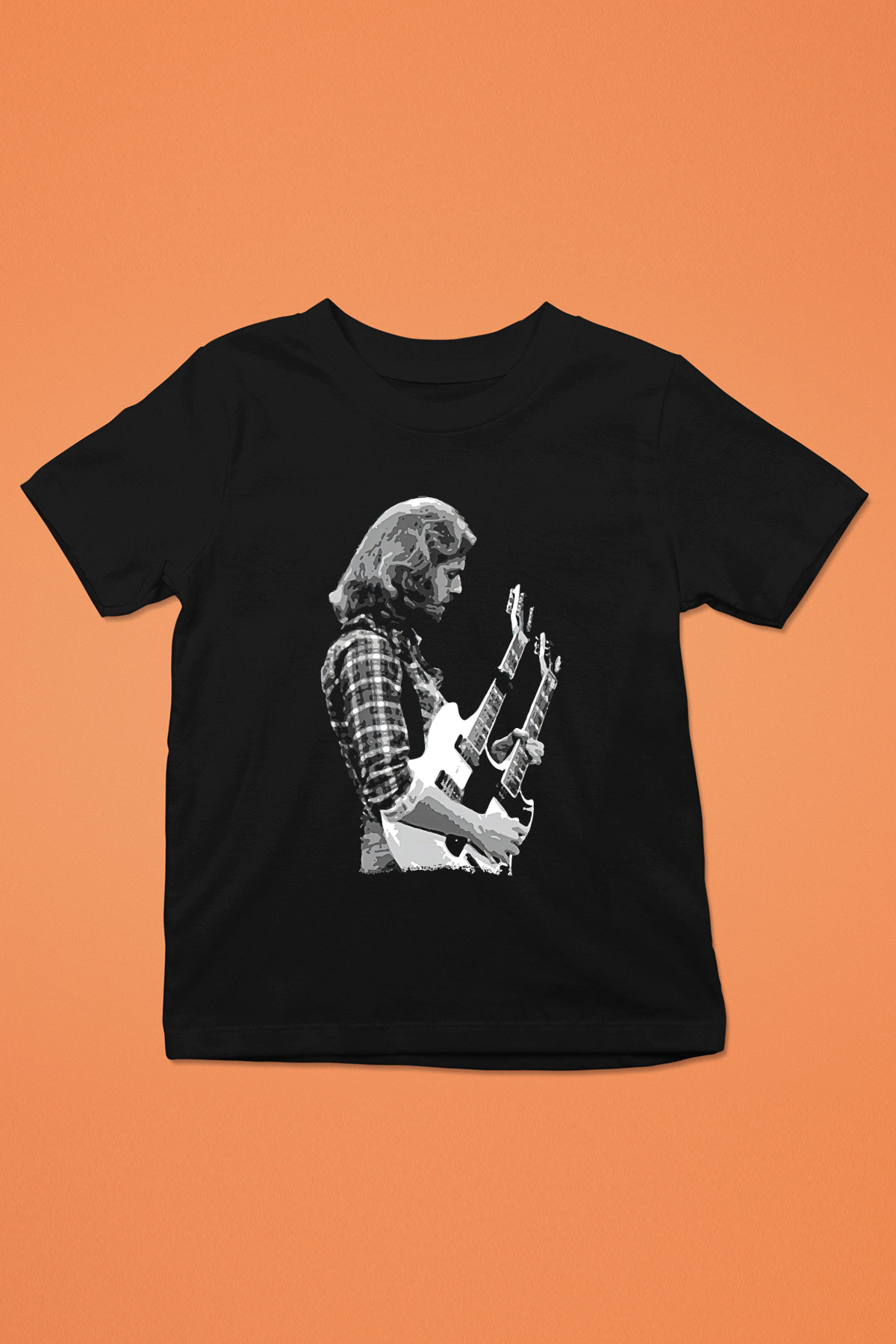 Eagles Baskılı Unisex Siyah Çocuk Tişört - Tshirt