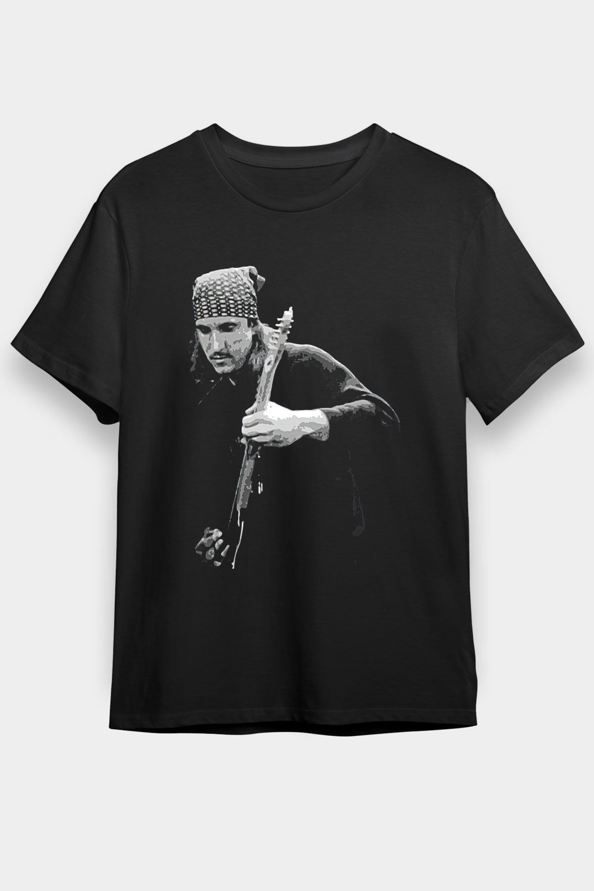 Eagles Baskılı Unisex Siyah Tişört - Tshirt