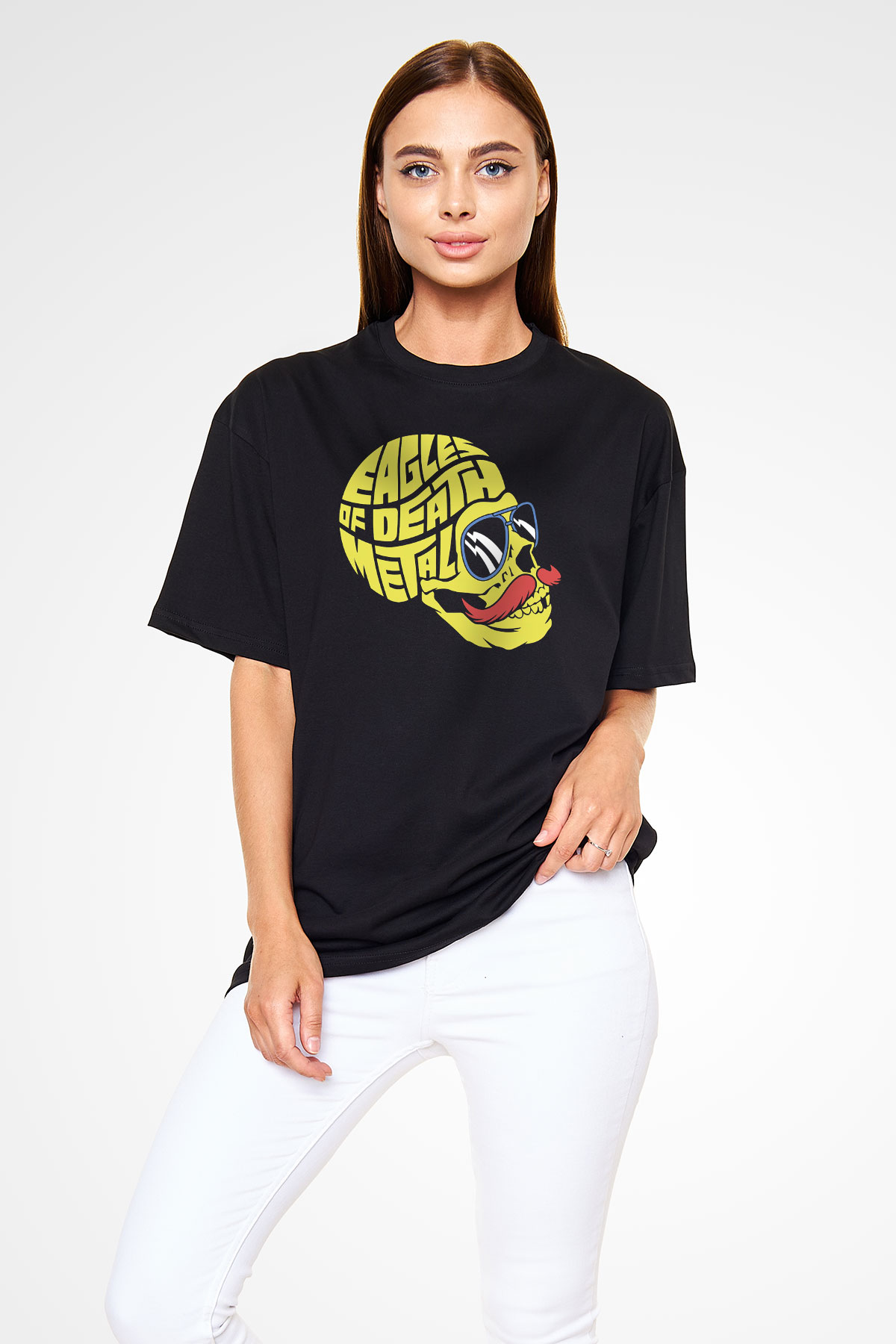 Eagles of Death Metal Siyah Unisex Oversize Tişört T-Shirt